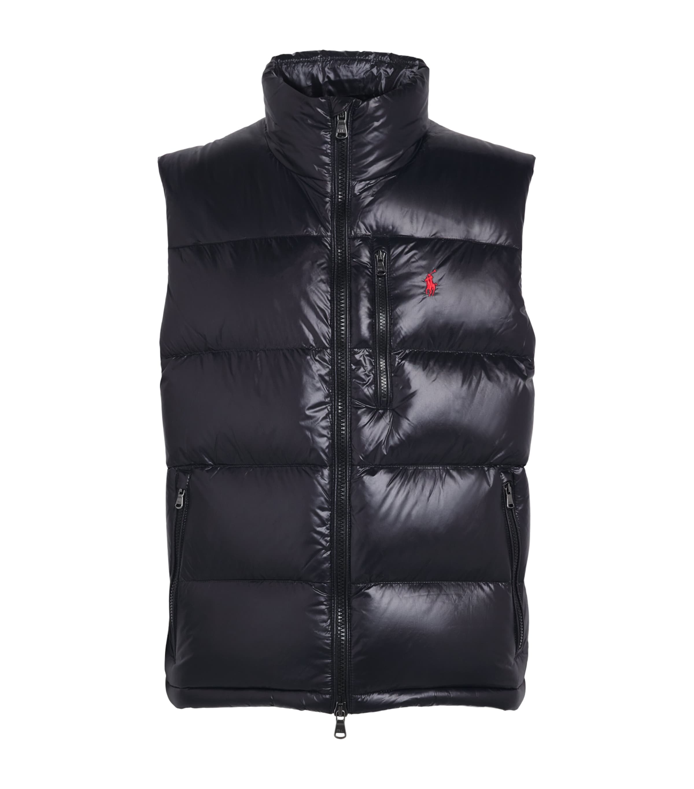 Polo Ralph Lauren Mens Gorham Down Gilet Polo Black Glossy