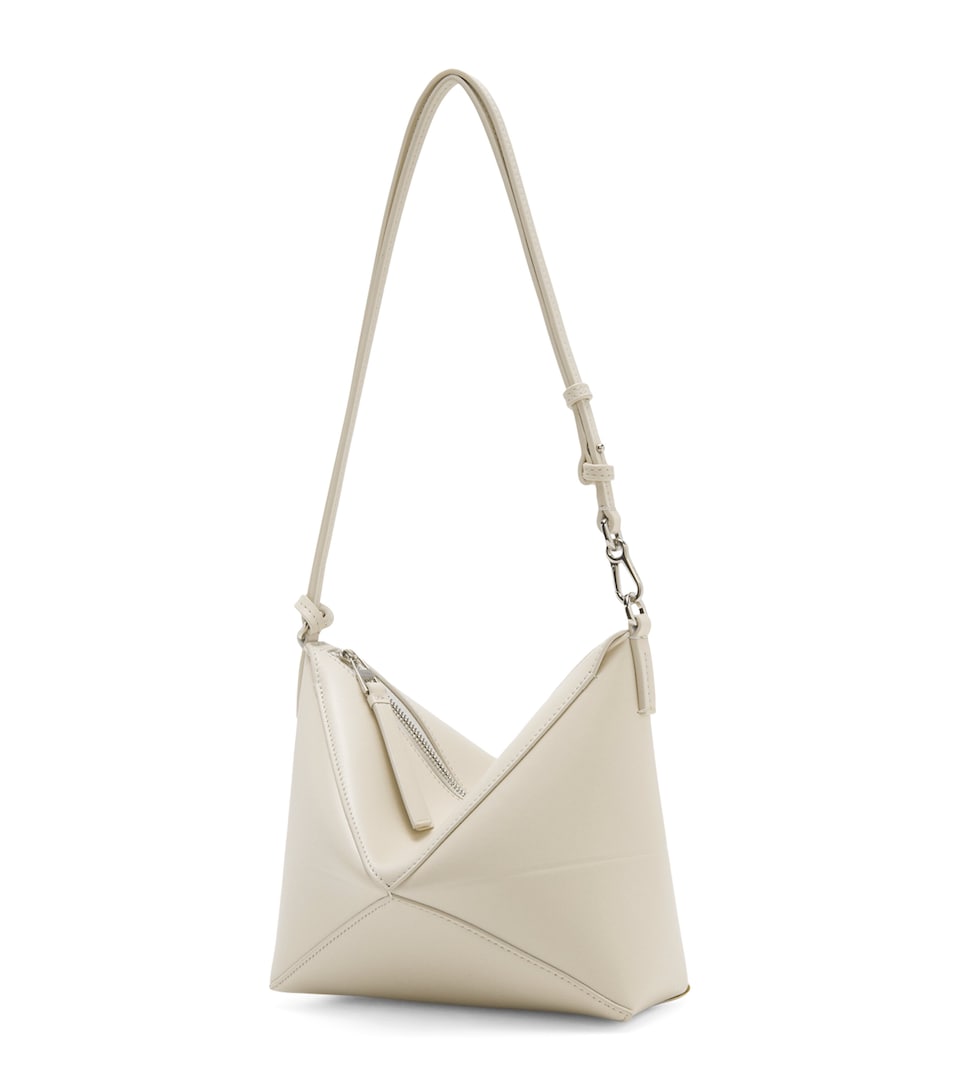 Leather Puzzle Pouch Bag