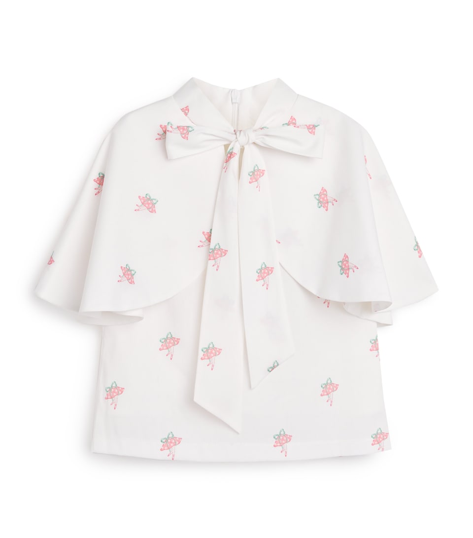 Satin Tie-Neck Blouse (3-12 Years)