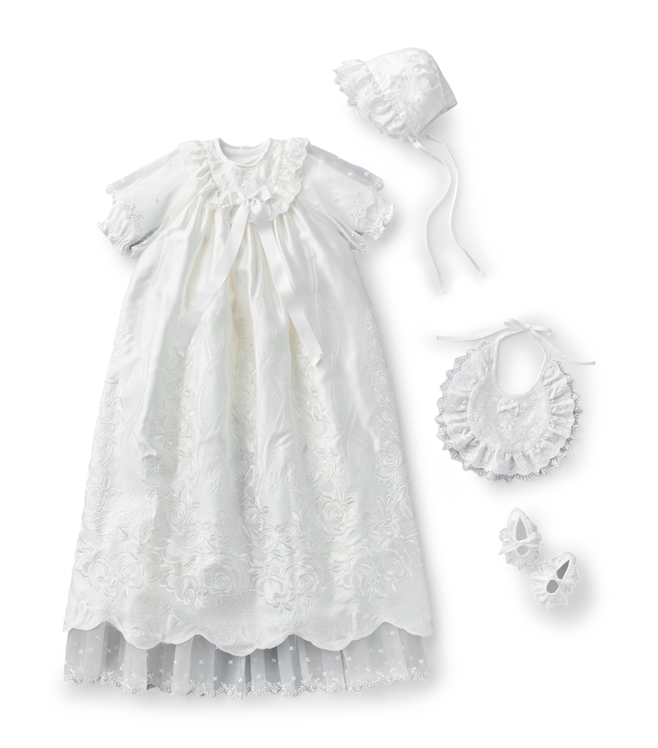 Silk Dress Set (Newborn-3 Months)