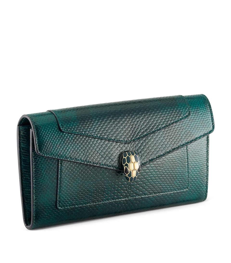 Bvlgari Long Serpenti Forever Wallet Green