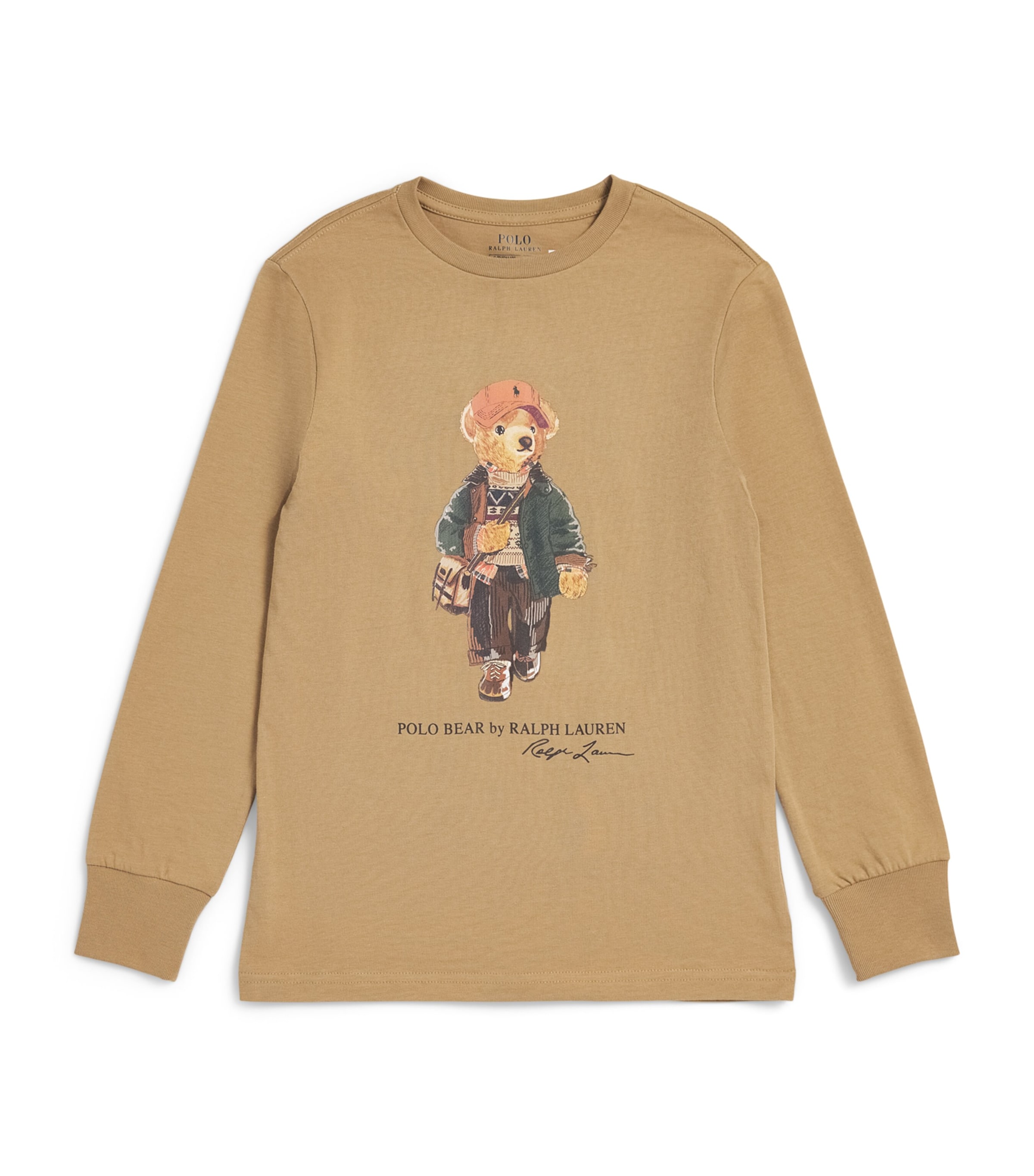 Ralph Lauren Kids Cotton Polo Bear T-Shirt (6-14 Years) Camel