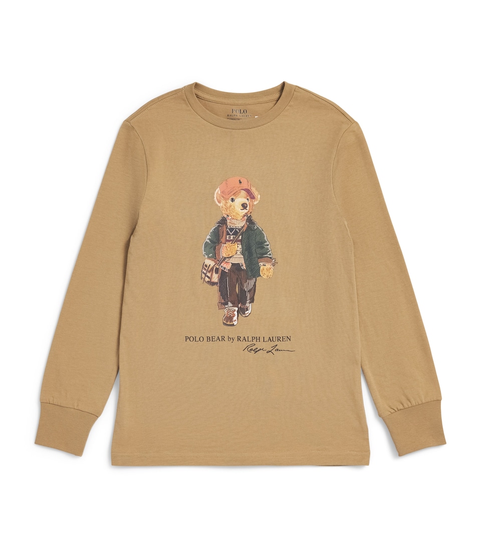 Ralph Lauren Kids Cotton Polo Bear T-Shirt (6-14 Years) Camel