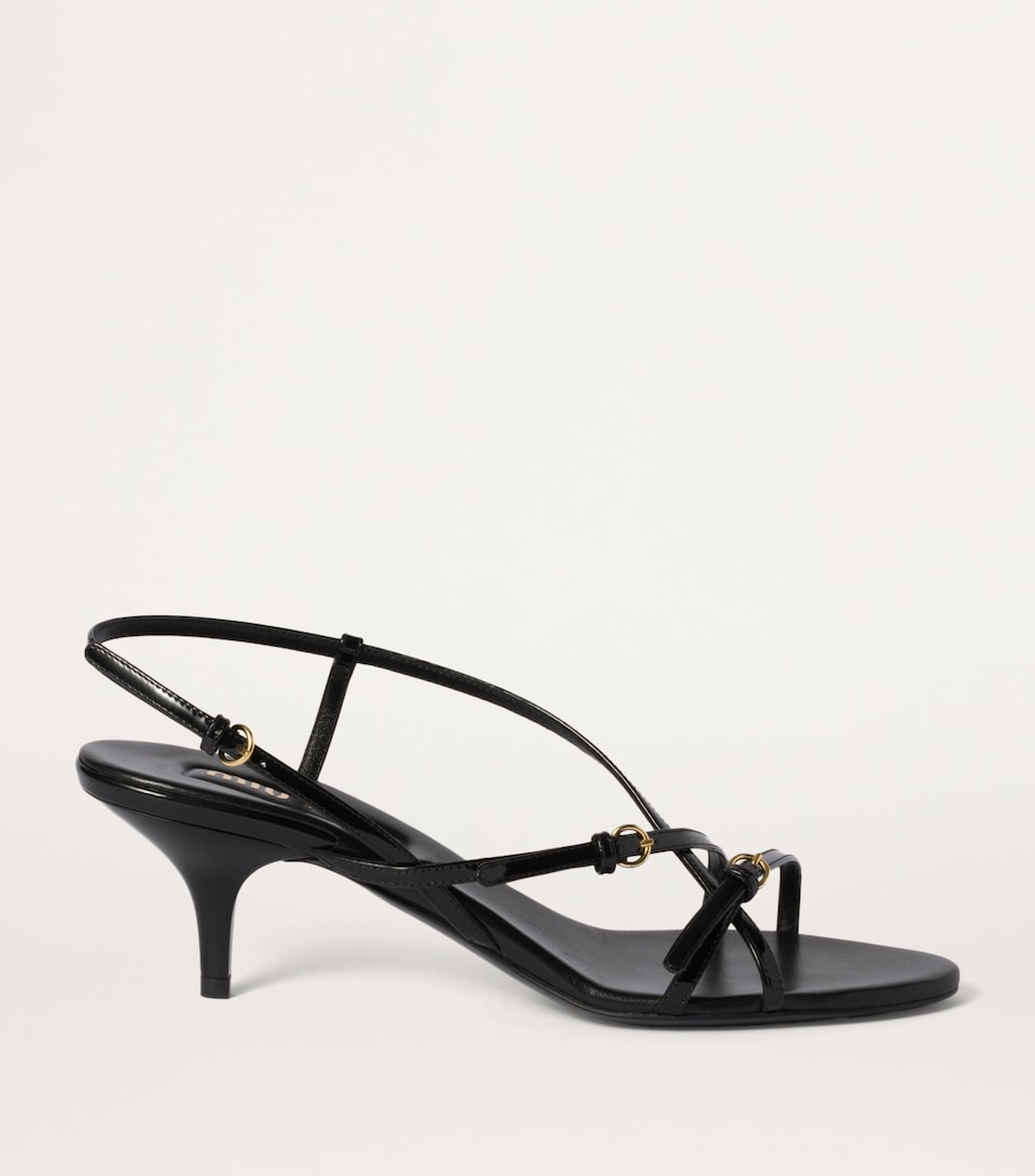 Patent Leather Heeled Sandals 55