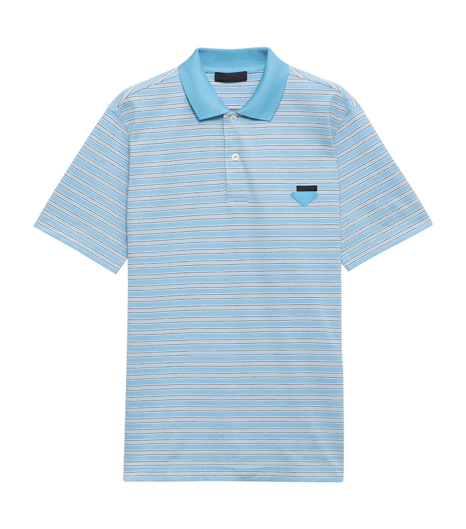 Cotton Stripe Polo Shirt