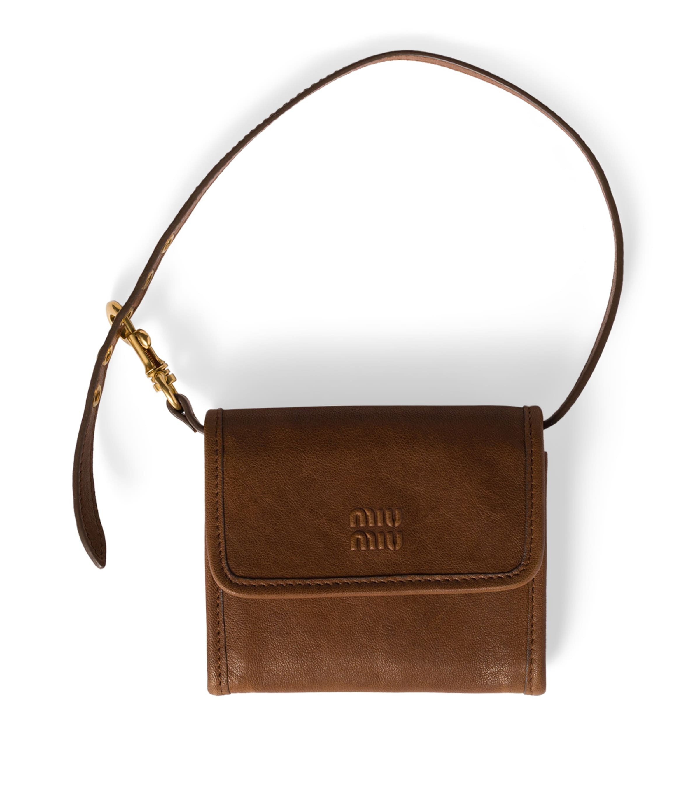 Nappa Leather Strap-Detail Wallet