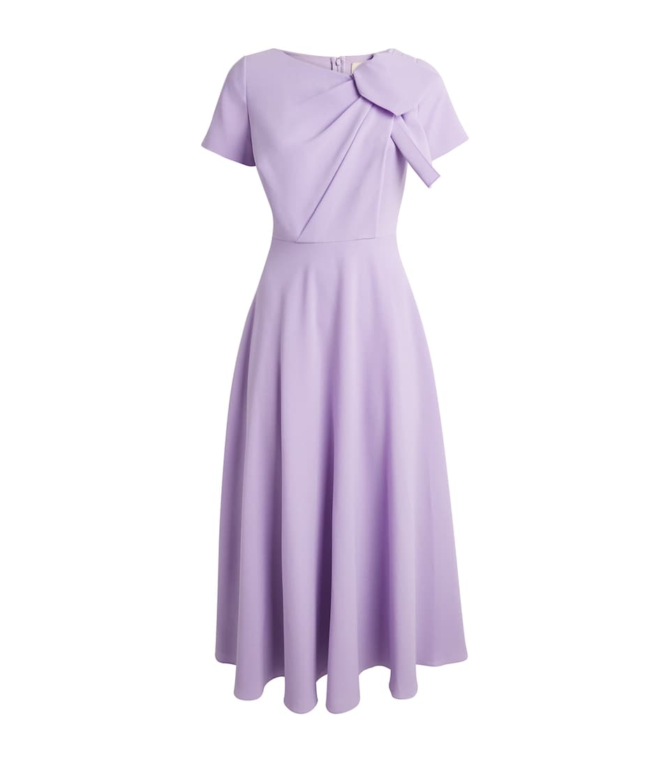 Roksanda Womens Crepe Luna Midi Dress Heather