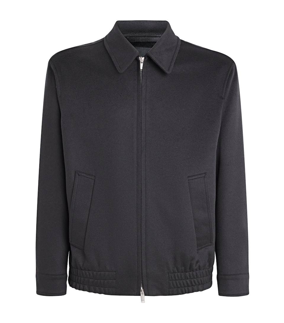 Cashmere-Wool Bomber Jacket