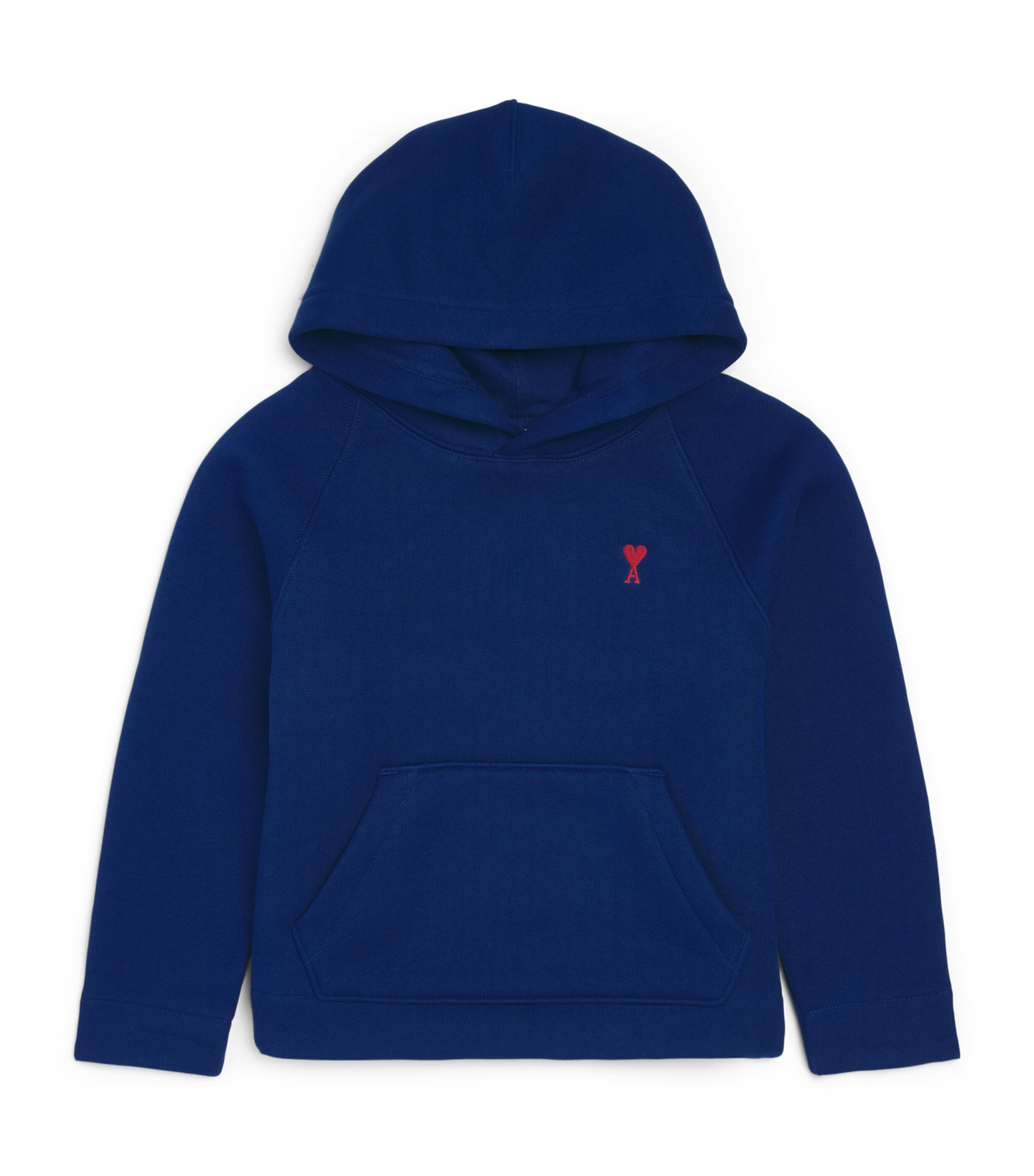 AMI Paris Cotton Ami De Coeur Hoodie (4-12 Years) : Bleu Roi