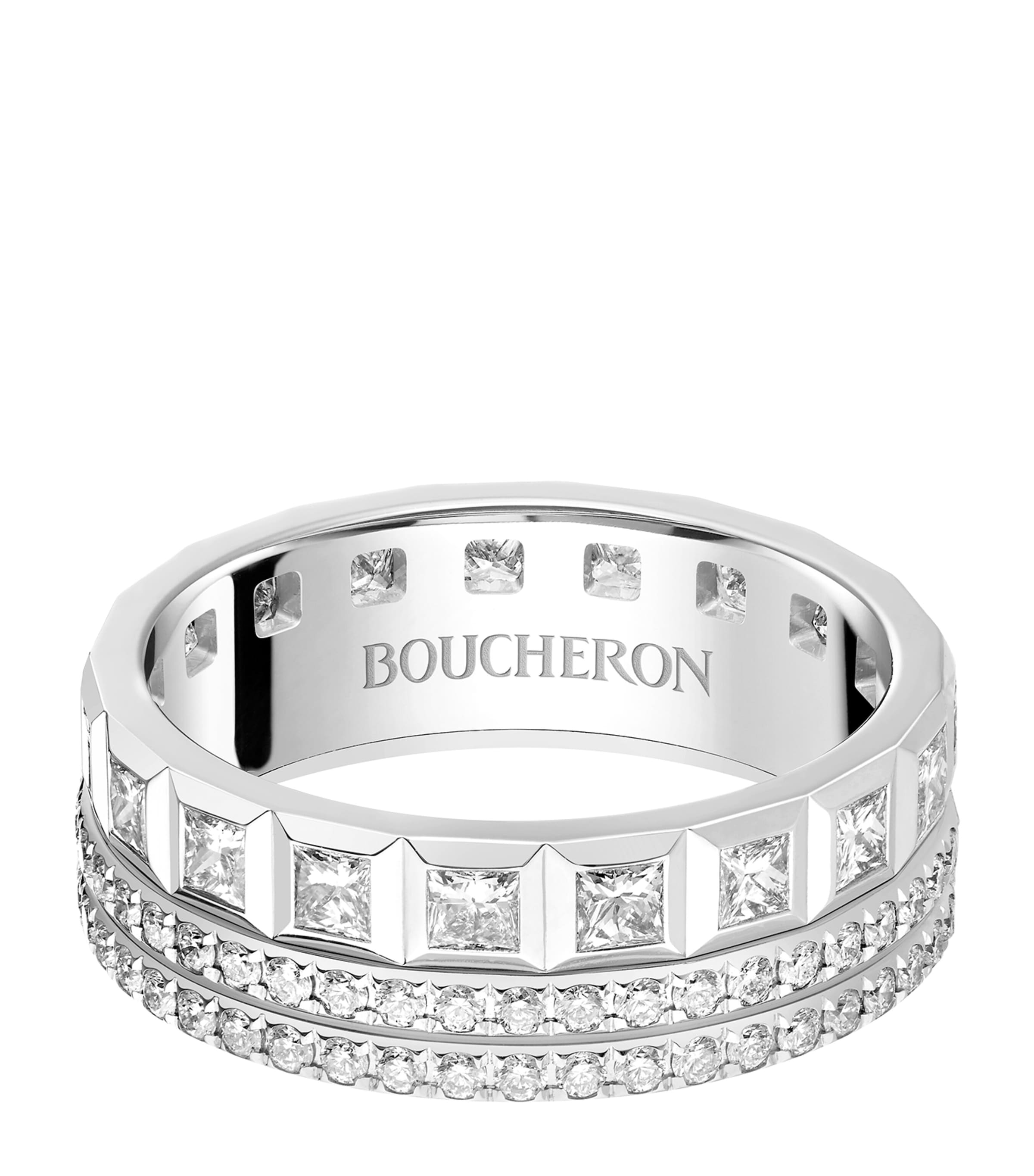 Boucheron White Gold and Diamond Quatre Radiant Edition Wedding Ring White Gold