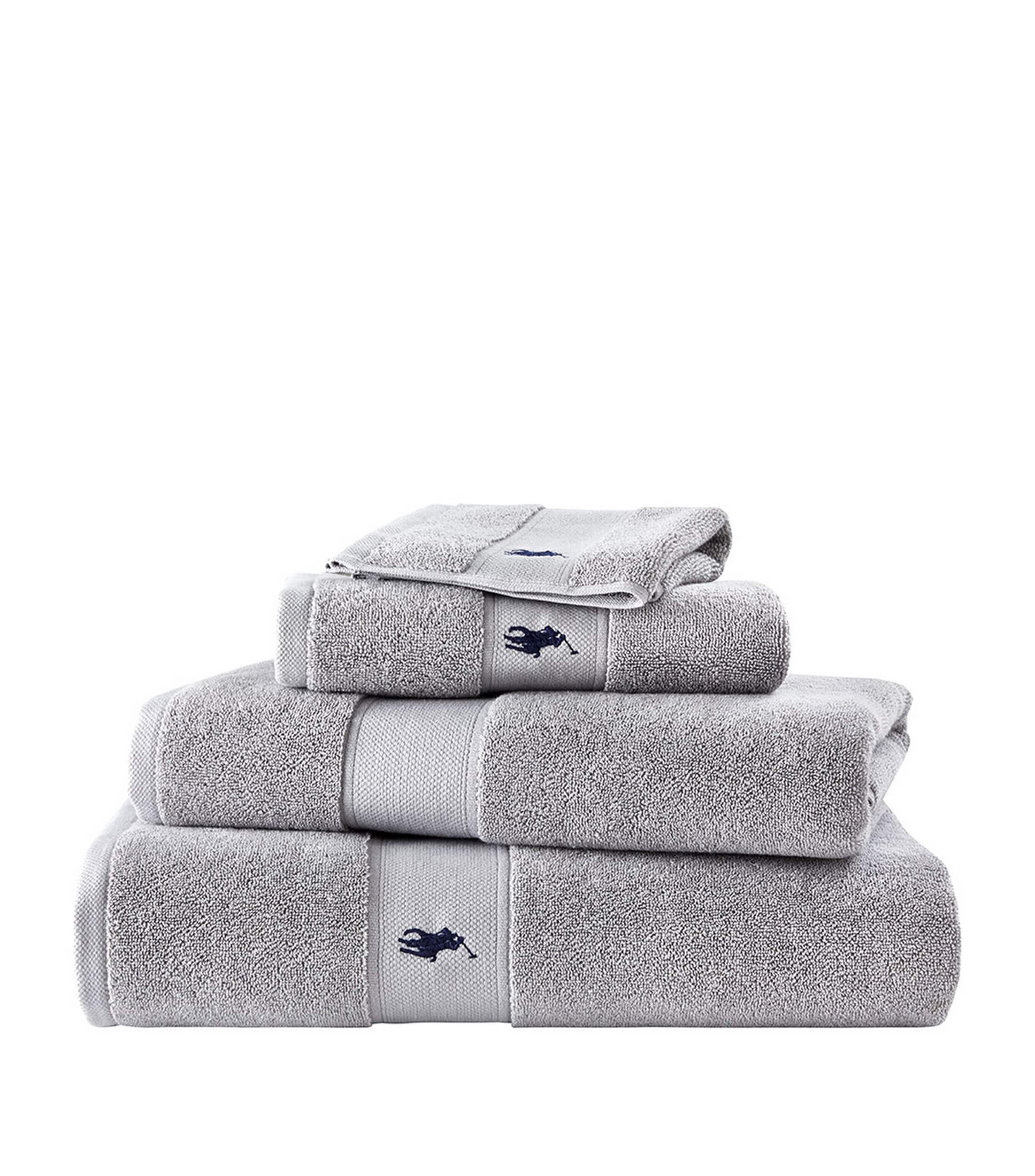 Ralph Lauren Home Polo Player Guest Towel (40cm x 75cm) Andover Heather