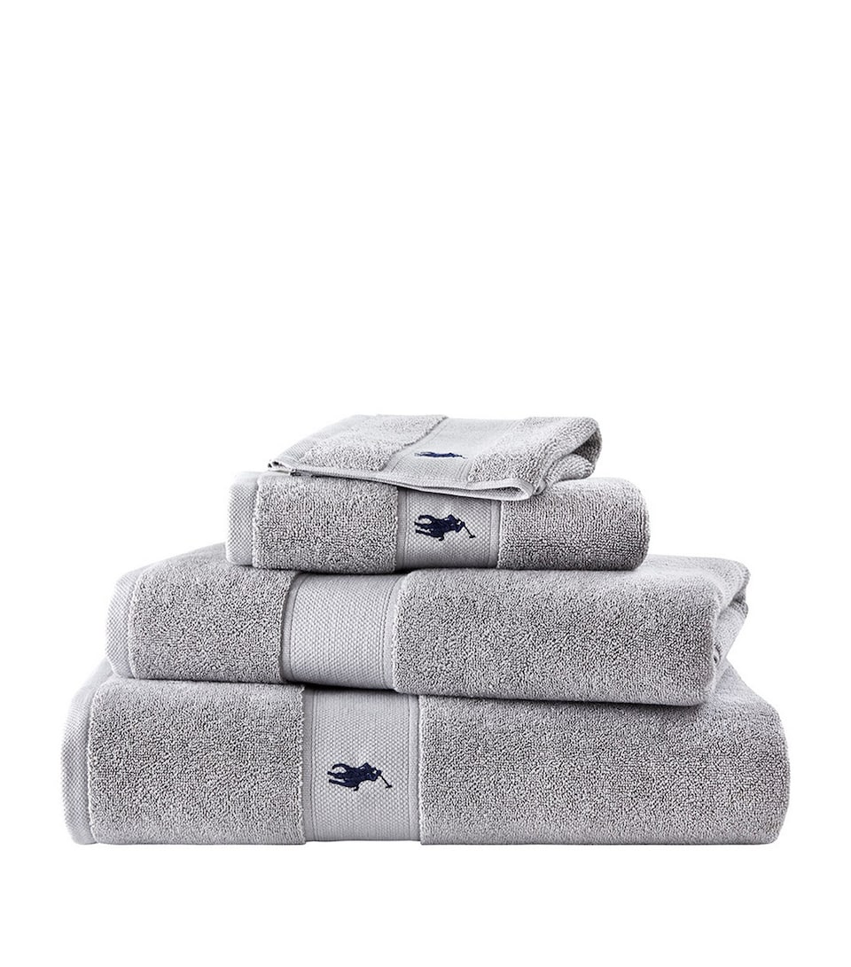 Ralph Lauren Home Polo Player Guest Towel (40cm x 75cm) Andover Heather