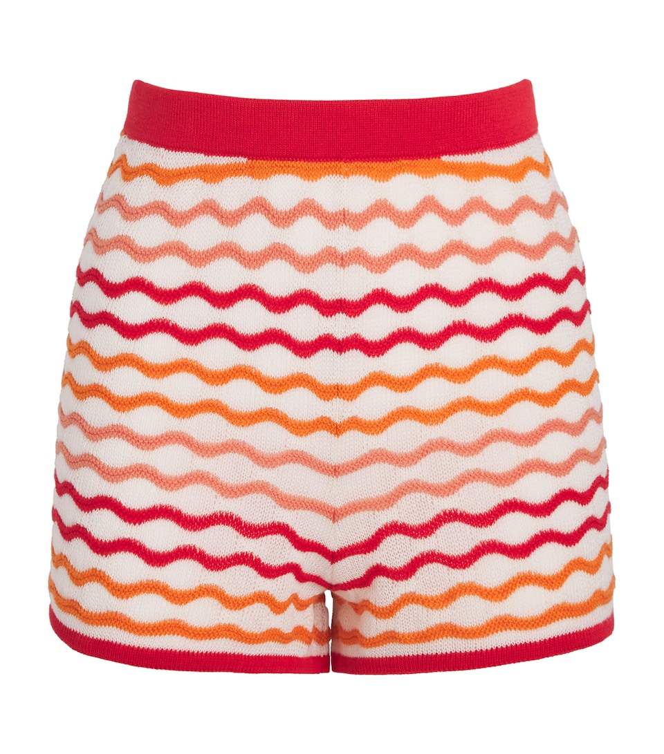 ESCVDO Womens Cotton Stripe Shorts