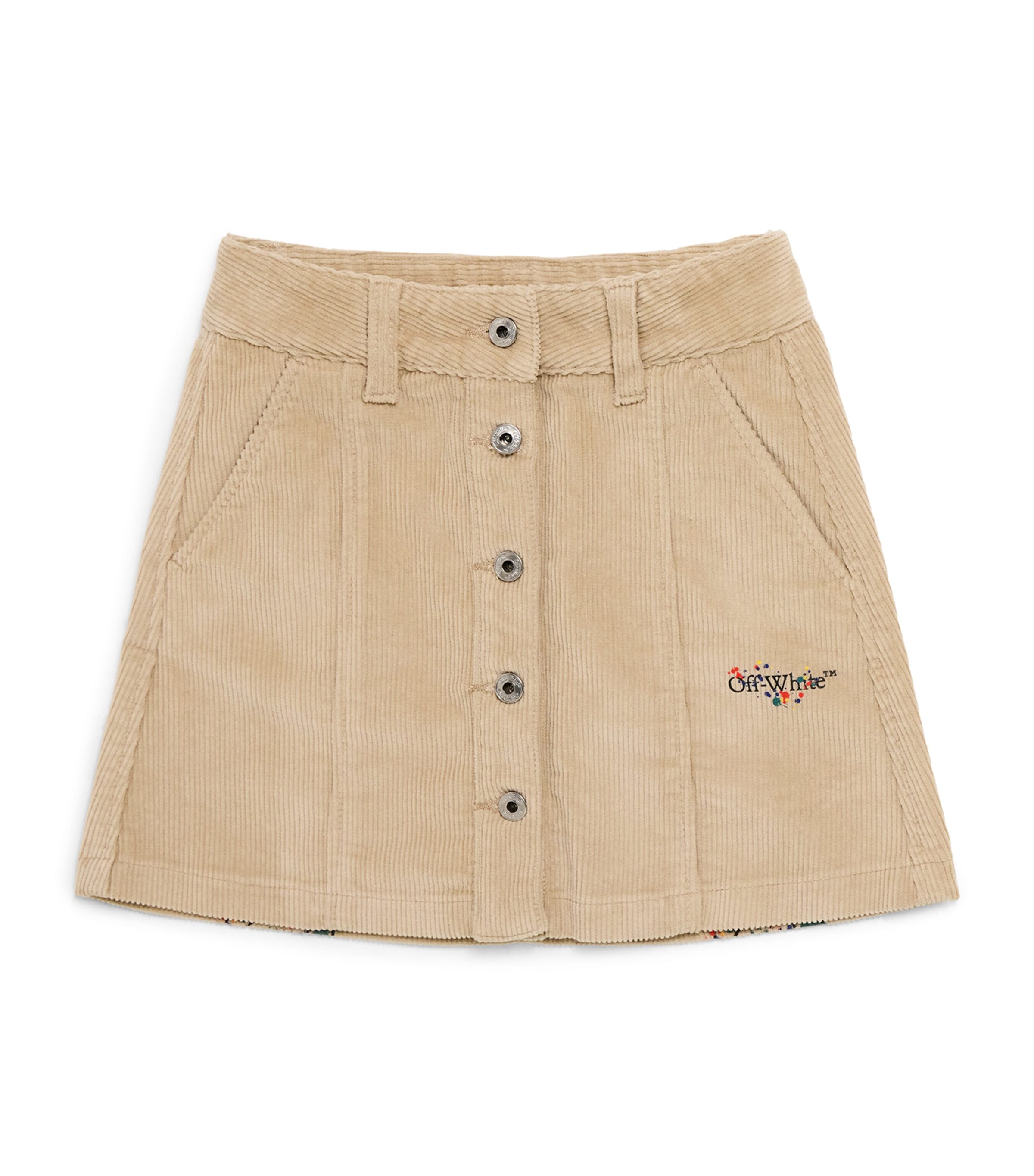 Off-White Kids Cotton Corduroy Skirt (6-12 Years) Black