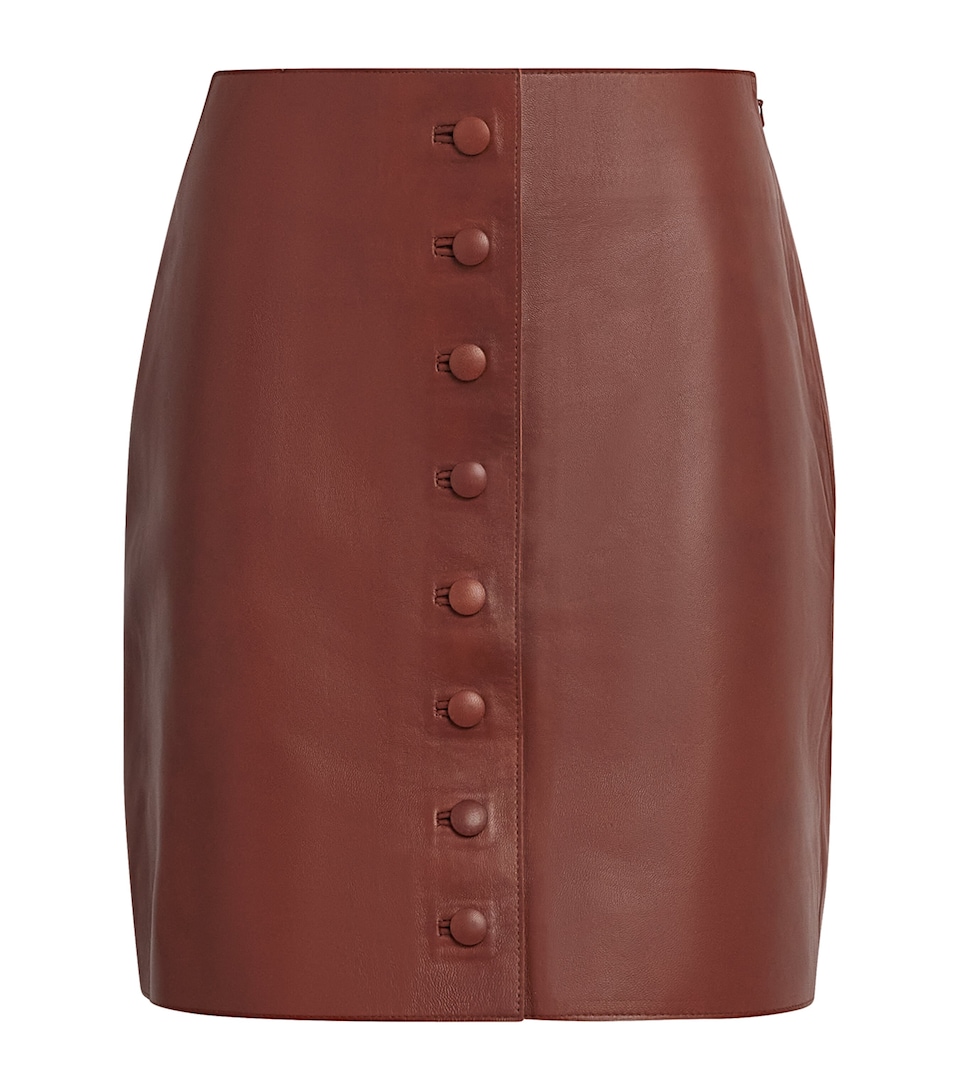 Maha Leather Mini Skirt