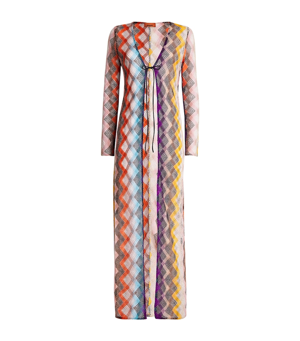 Zigzag Longline Cardigan