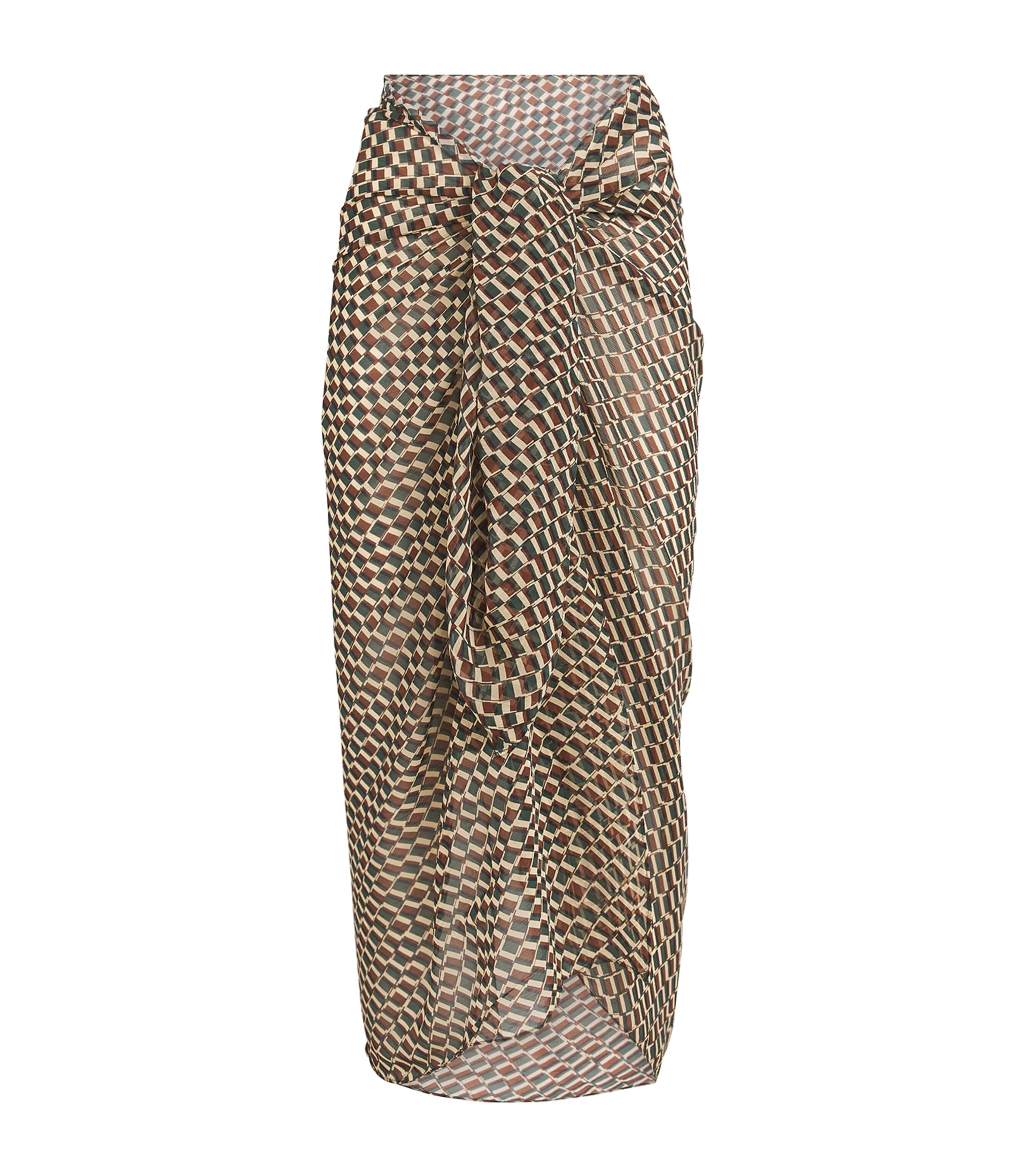 Geometric Print Santorini Sarong