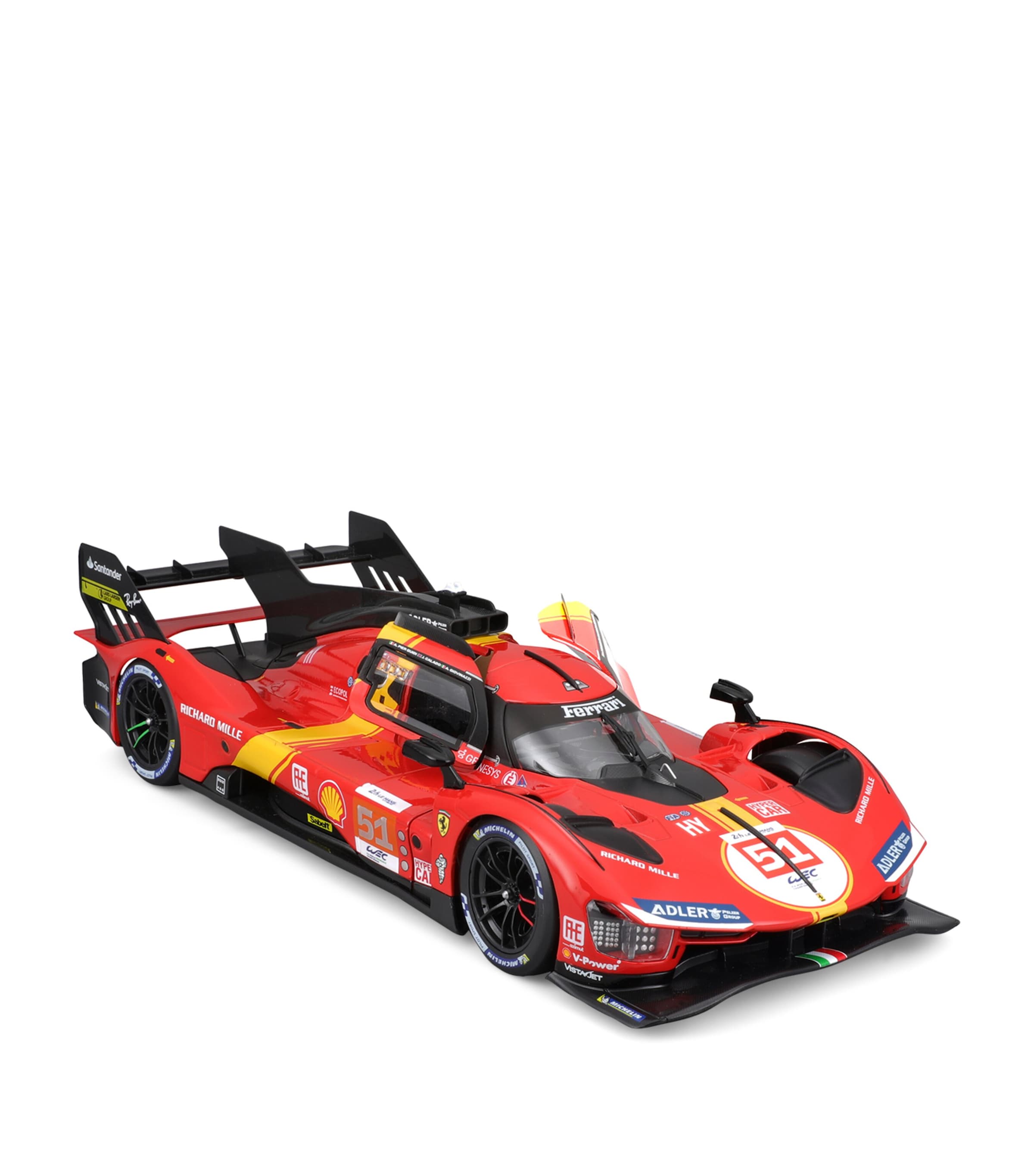 Bburago Ferrari Racing 499P Le Mans Hypercar 1:18 Model