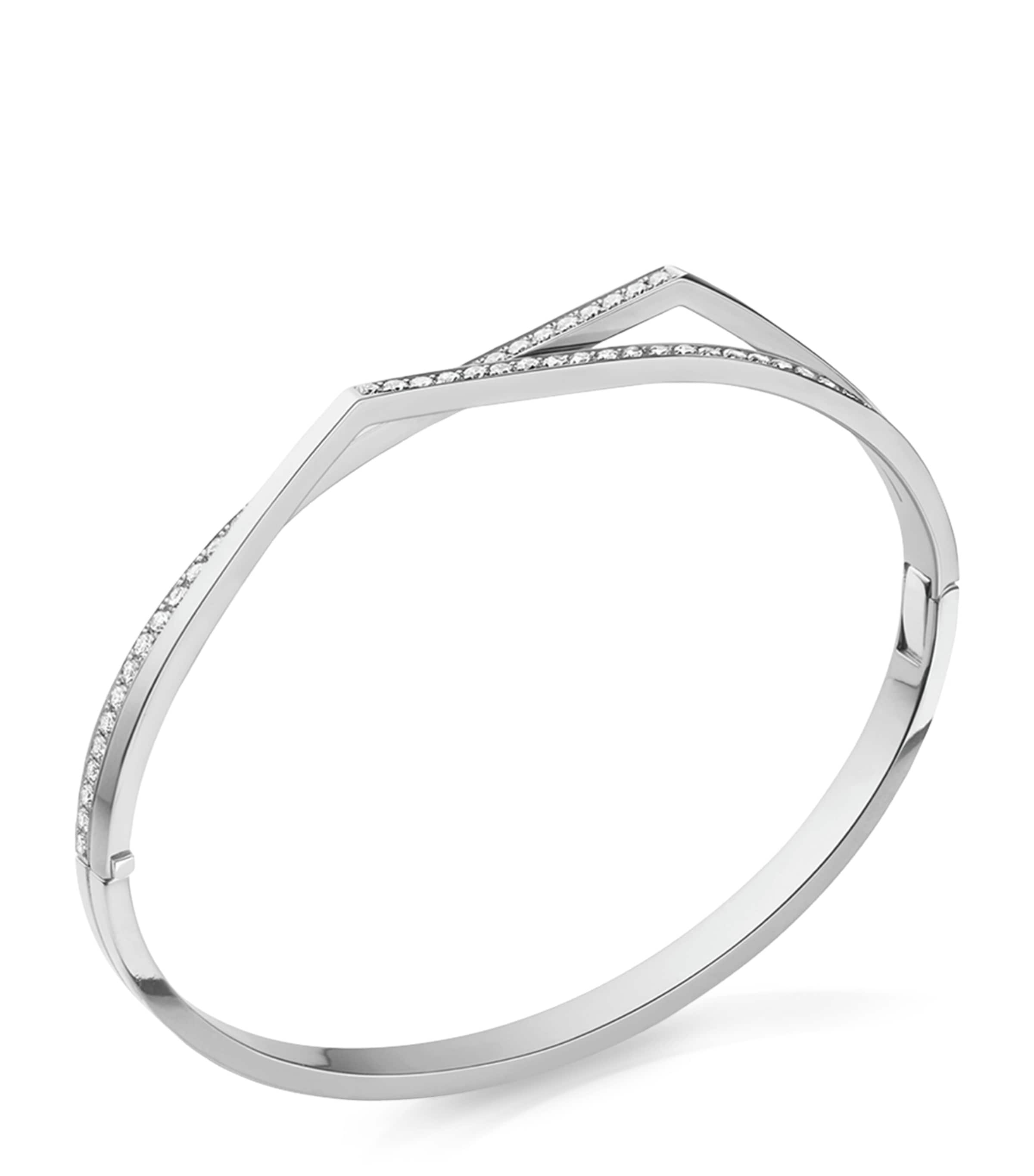 Repossi White Gold and Diamond Antifer Bangle White Gold