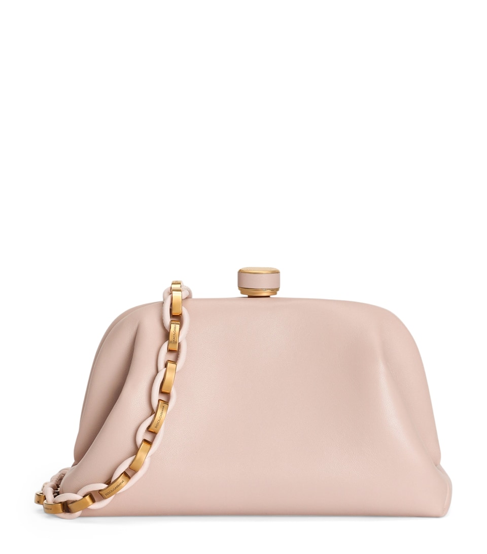Dolce&Gabbana Leather Shoulder Bag Cipria