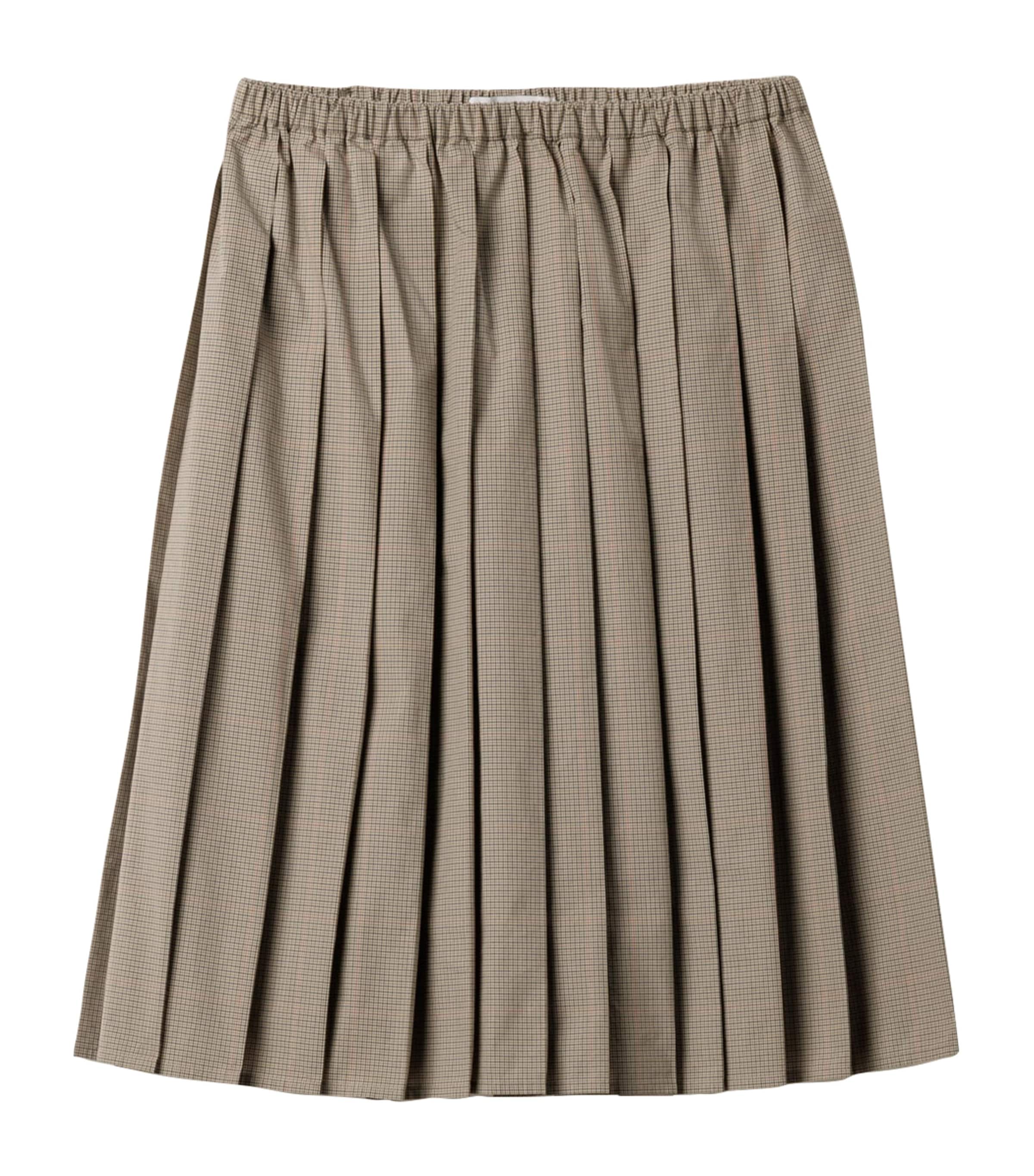 関税込【MiuMiu】Pleated wool and mohair midi skirt Miu Miu Mohair-Wool Blend Pleated Midi Skirt | Harrods UK