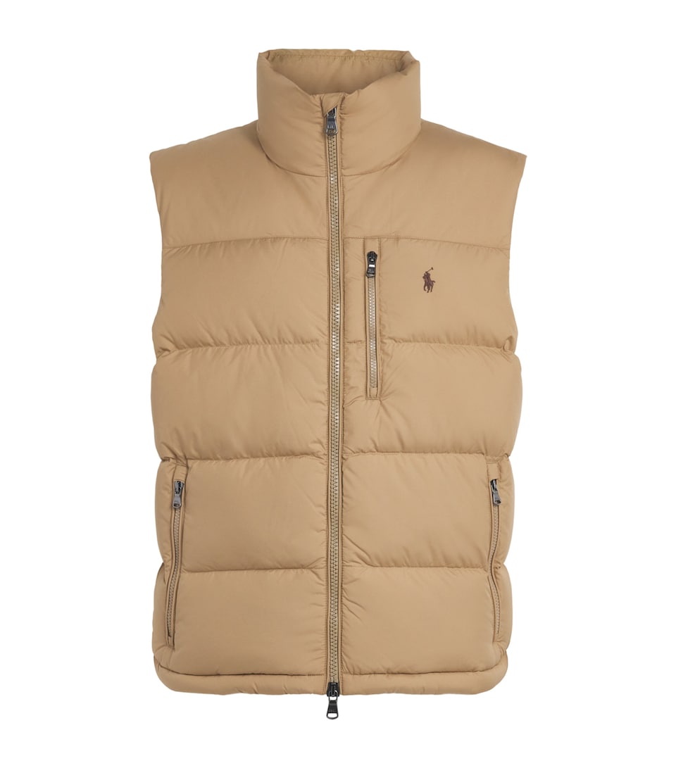 Polo Ralph Lauren Mens Gorham Down Gilet Desert Khaki
