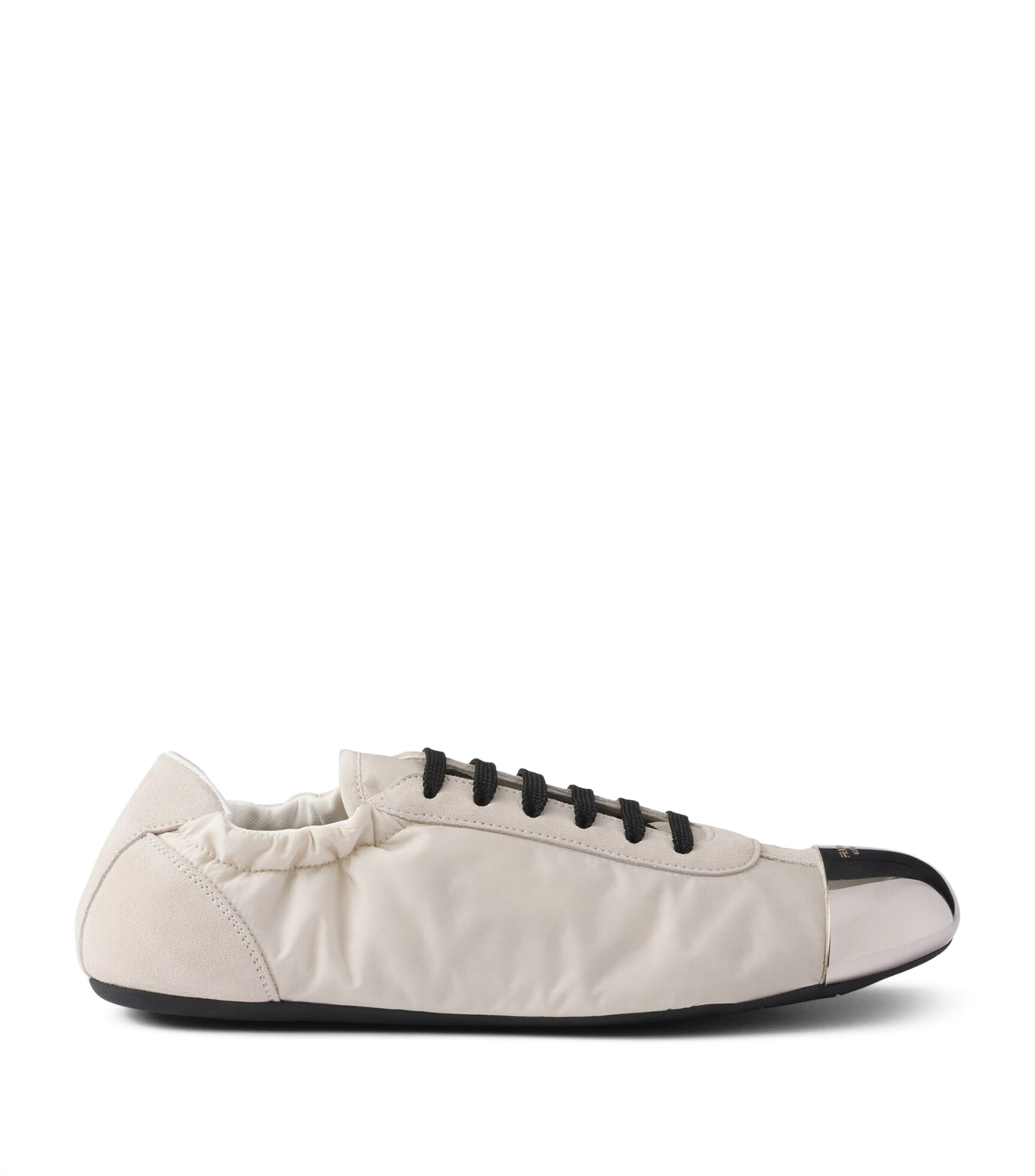 Suede and Re-Nylon Collapse Sneakers