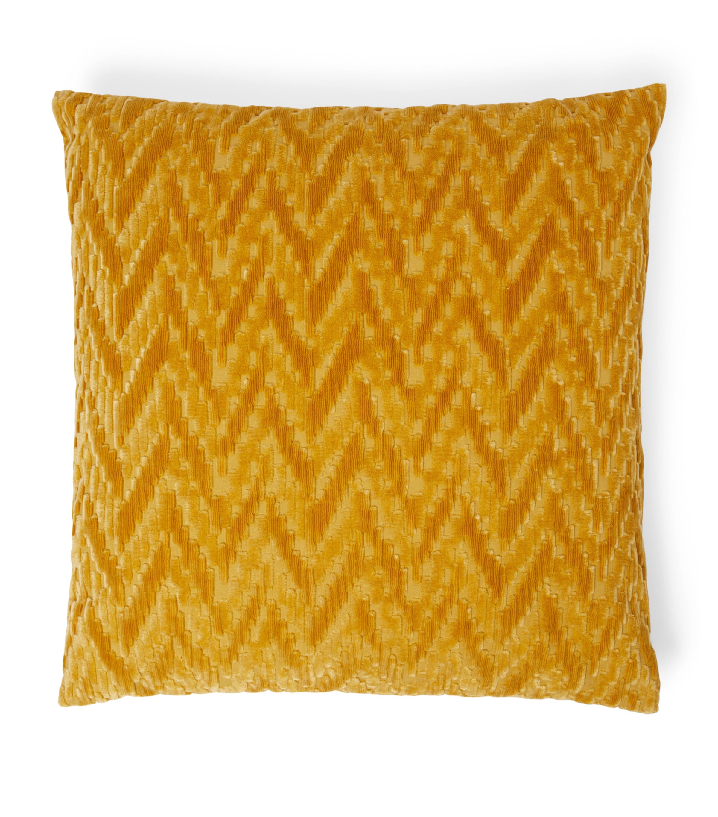 Missoni Zigzag Devoré Fossil Cushion (40cm x 40cm) Gold