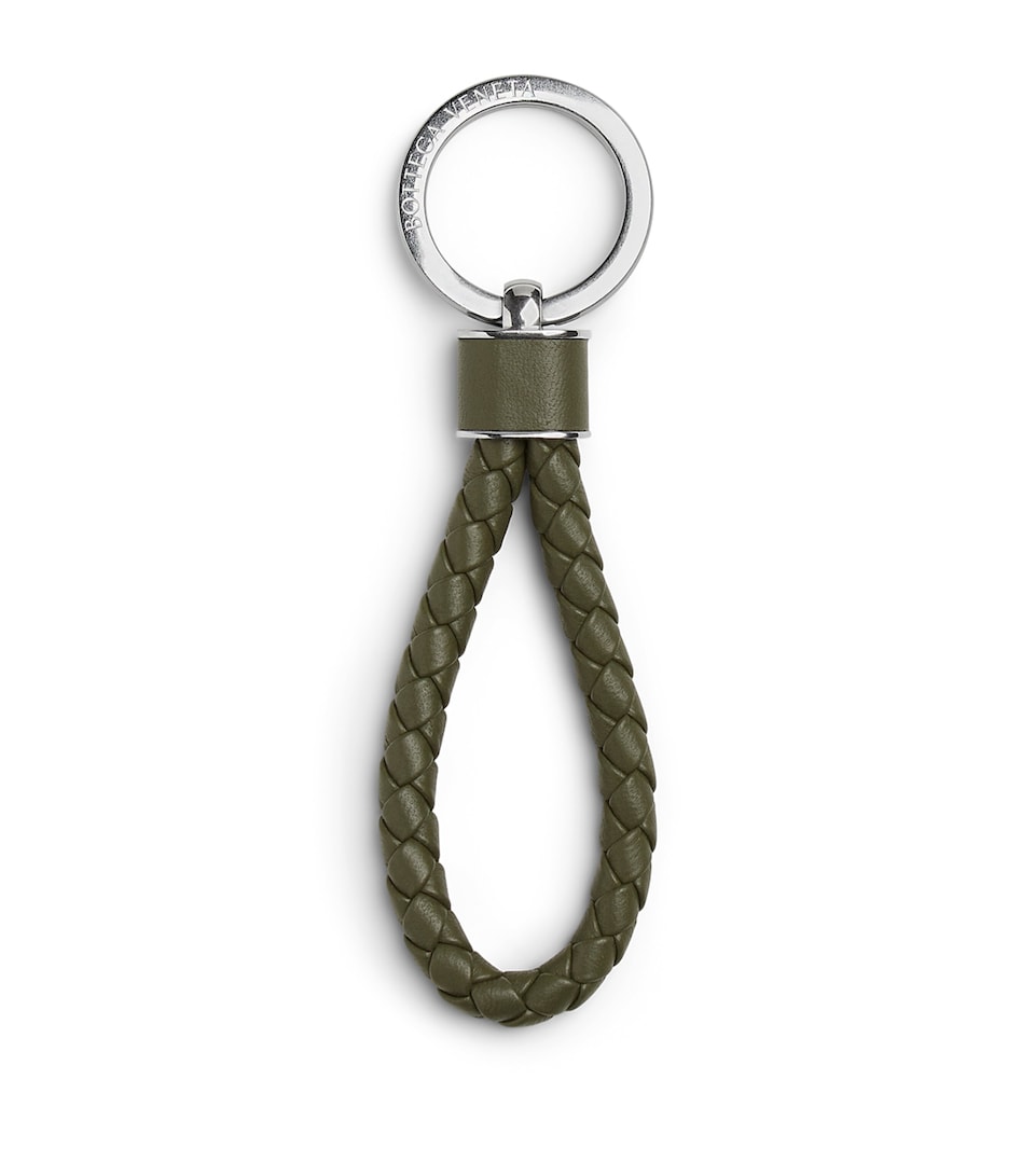Leather Intreccio Keyring