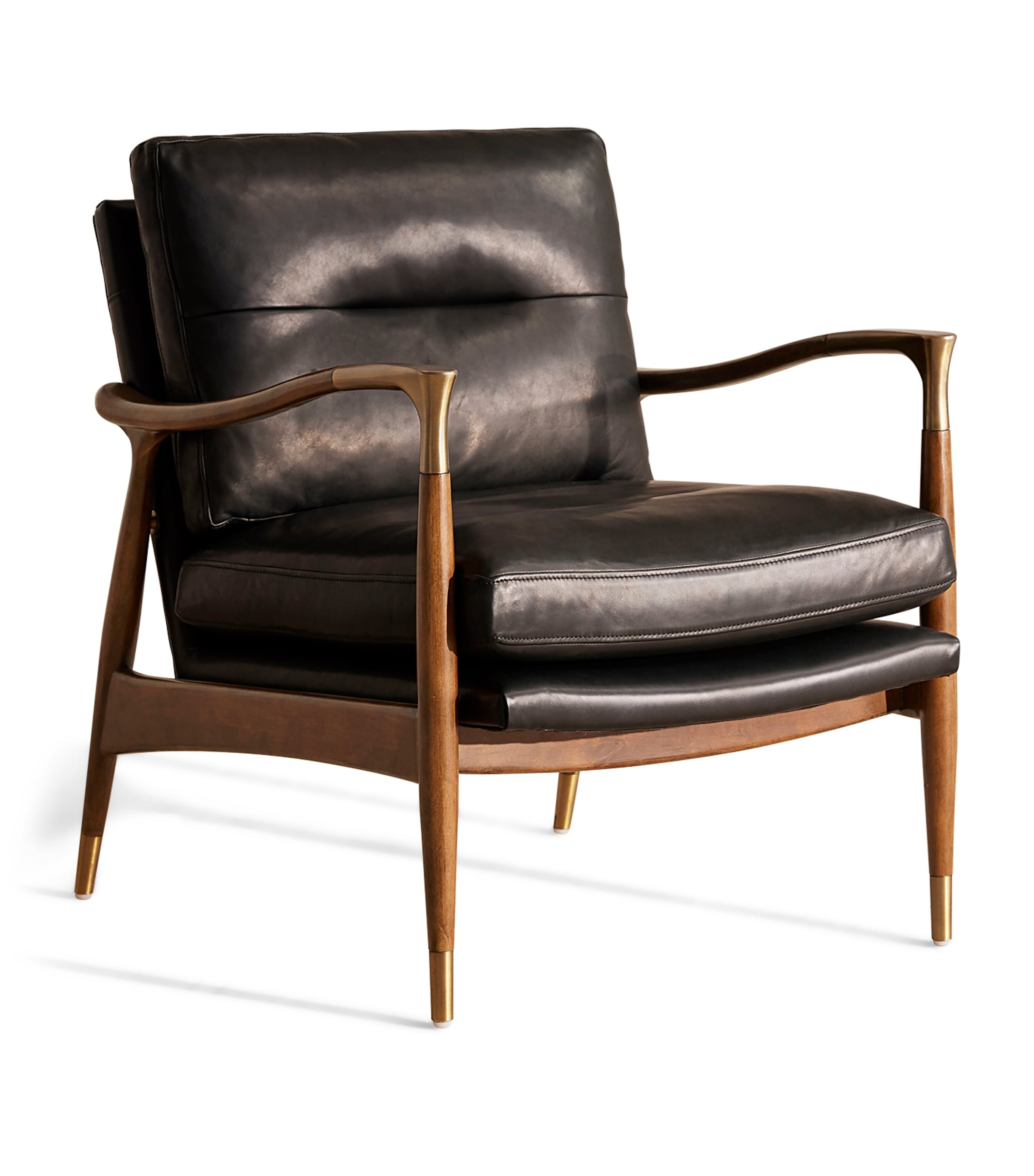 Soho Home Leather Theodore Armchair Black
