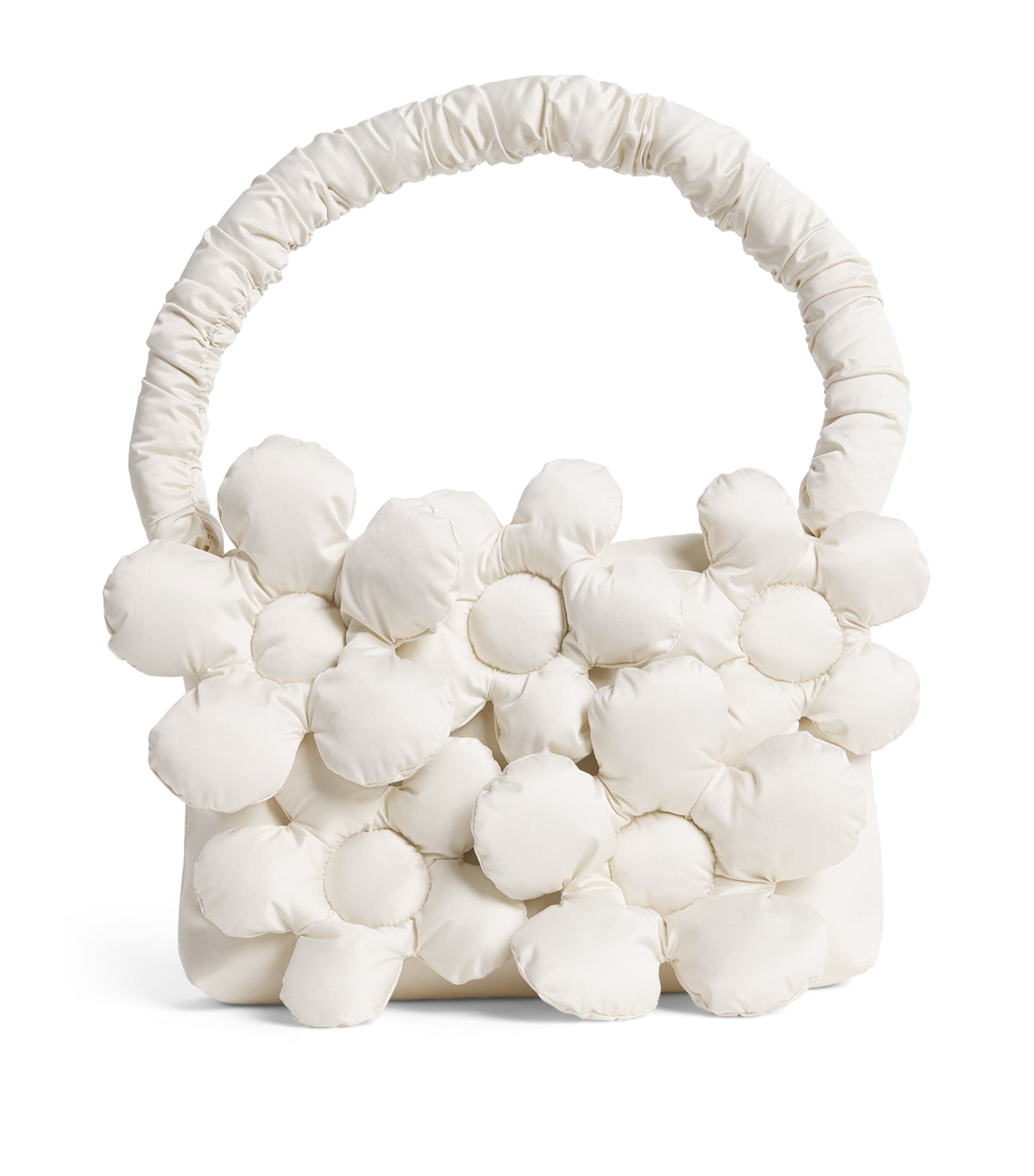 Monnalisa Quilted Flower Bag Gardenia