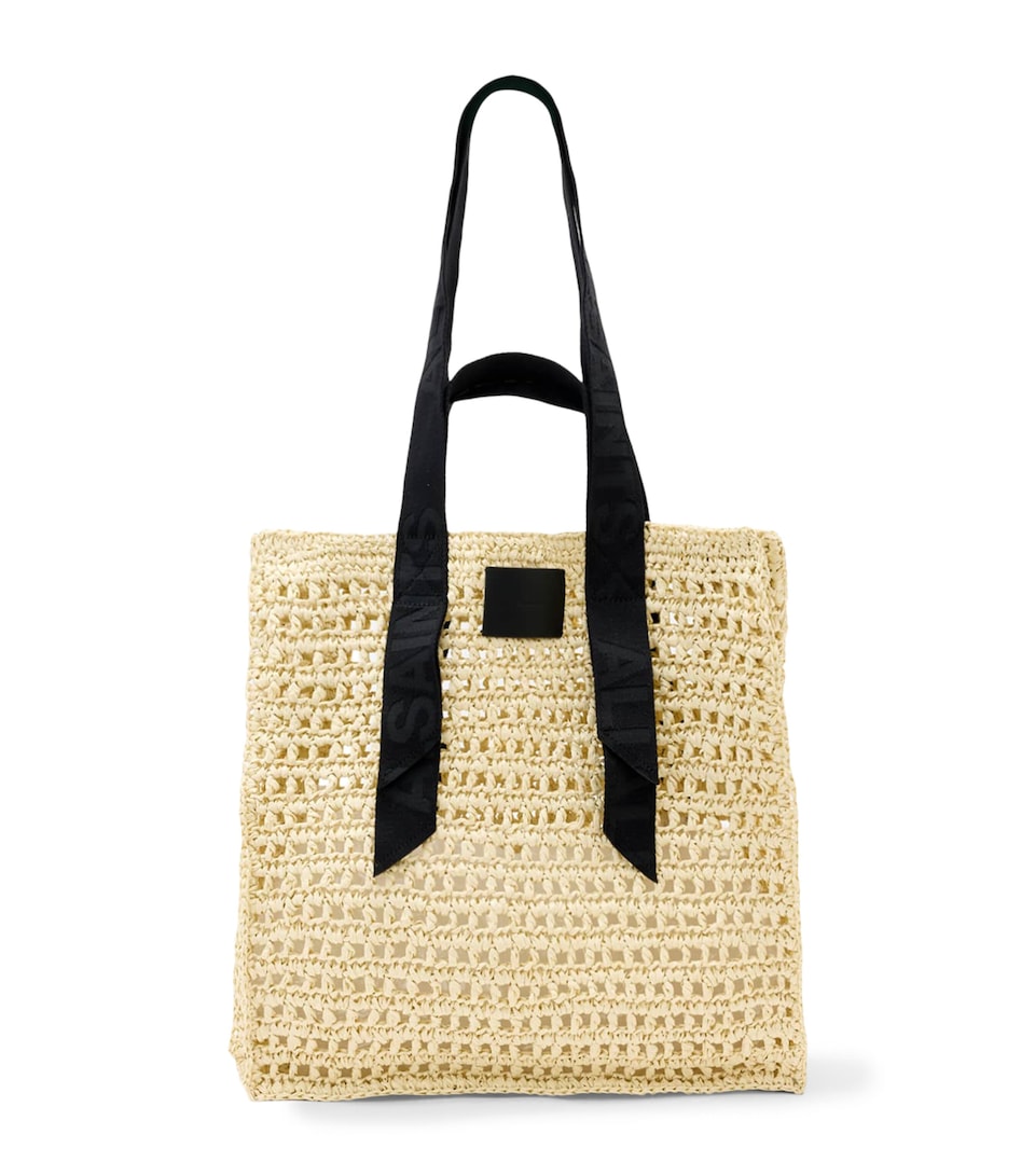 AllSaints Paper Mesh Lullah Tote Bag Unbleached White