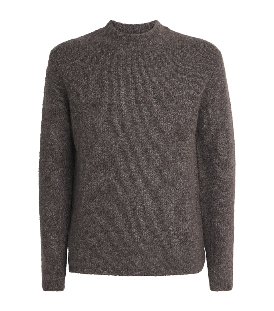 Wool-Blend Stockinette-Knit Sweater