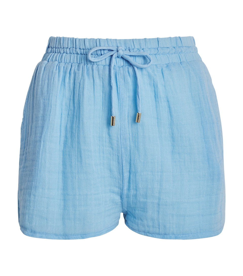 Melissa Odabash Womens Cotton Abbie Drawstring Shorts Oasis