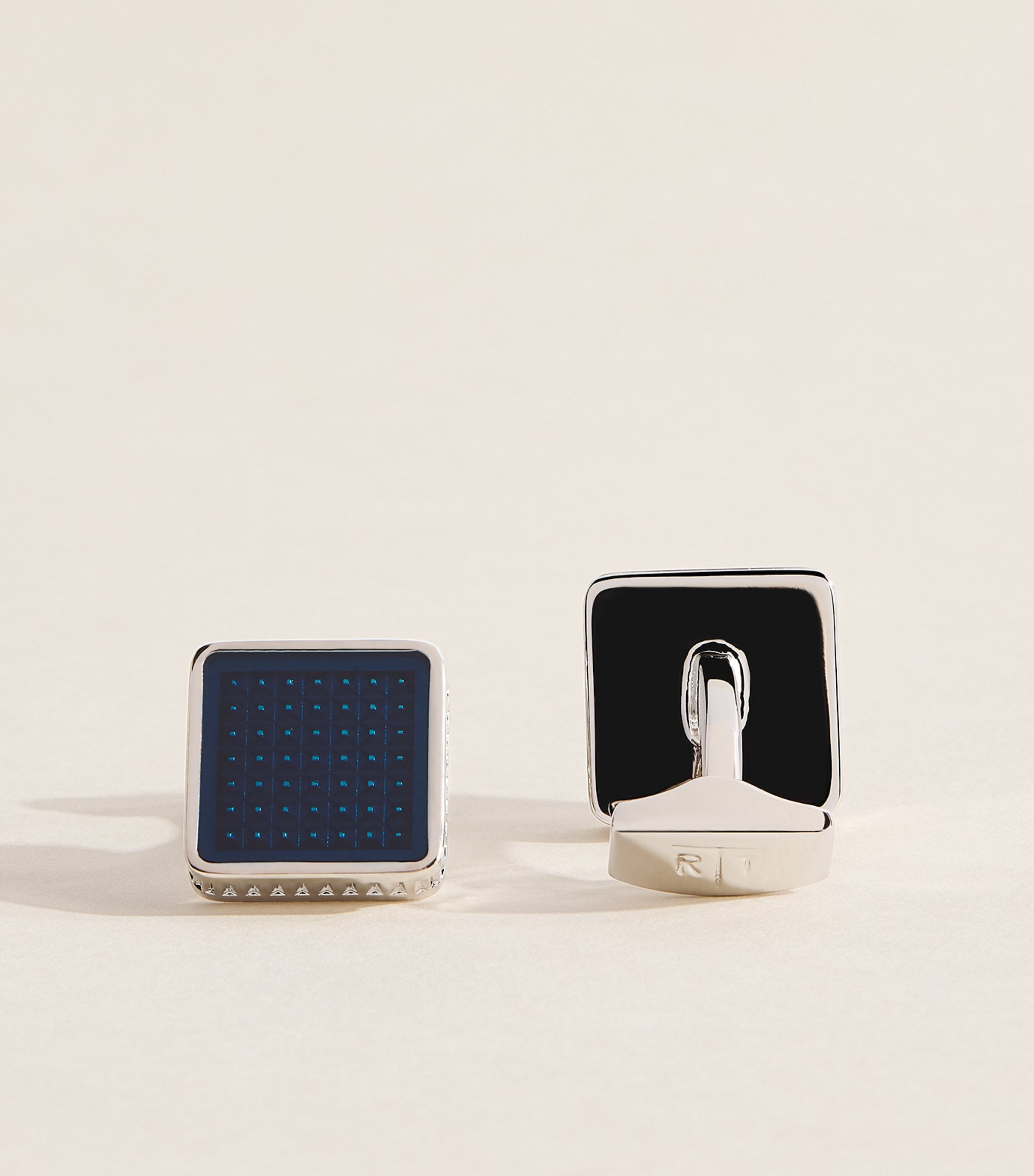 Tateossian Giza Ice Cufflinks Navy