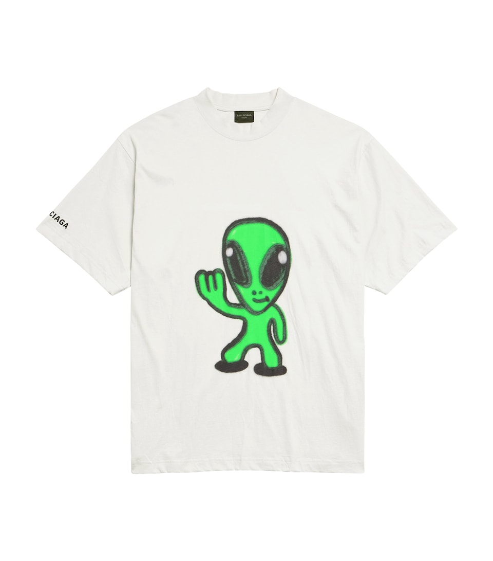 Oversized Cotton Alien T-Shirt