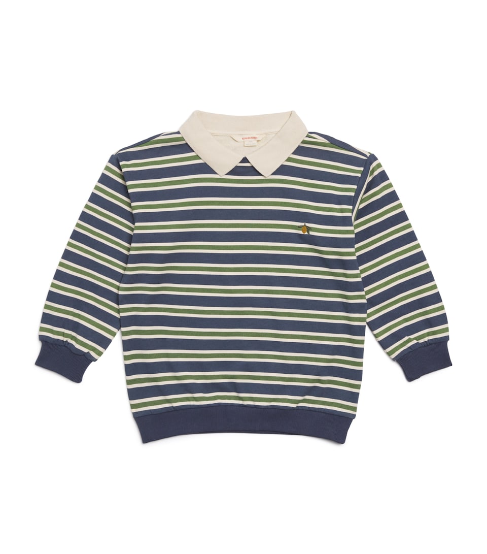 Organic Cotton Stripe Polo Sweater (12 Months-4 Years)