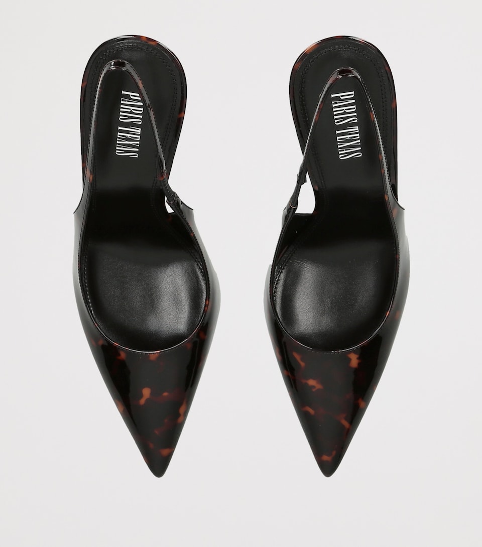 Paris Texas Patent Leather Lidia Slingback Pumps 105 Dk.brn Com