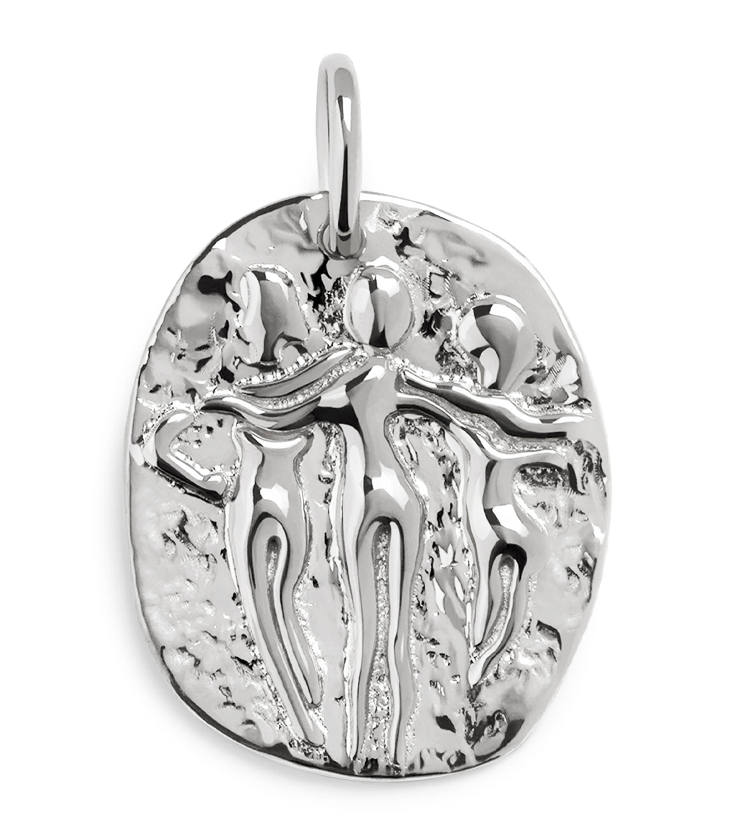 Monica Vinader Sterling Silver Talisman Sisterhood Pendant #ref!