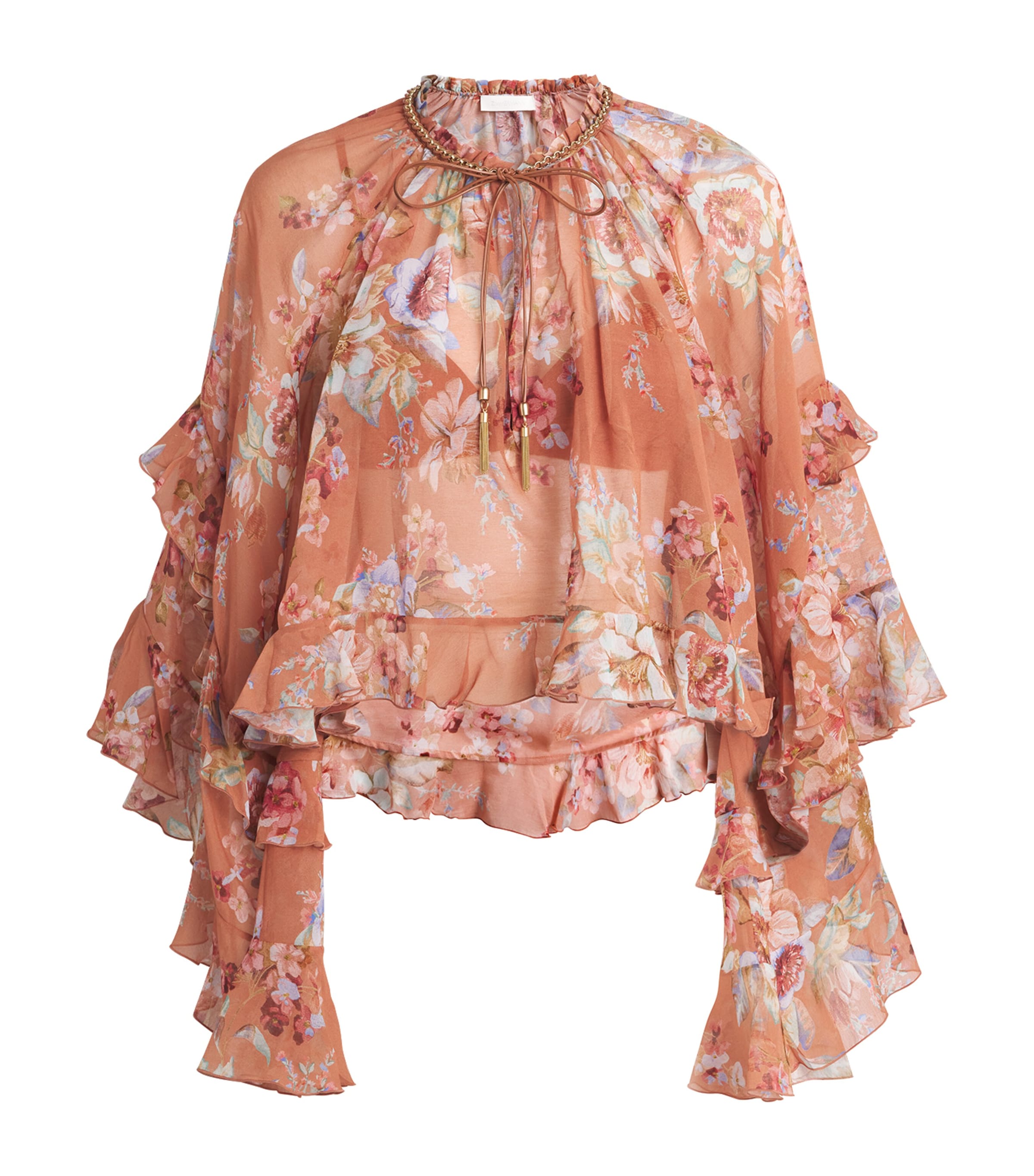 Cotton-Silk Floral Awaken Blouse