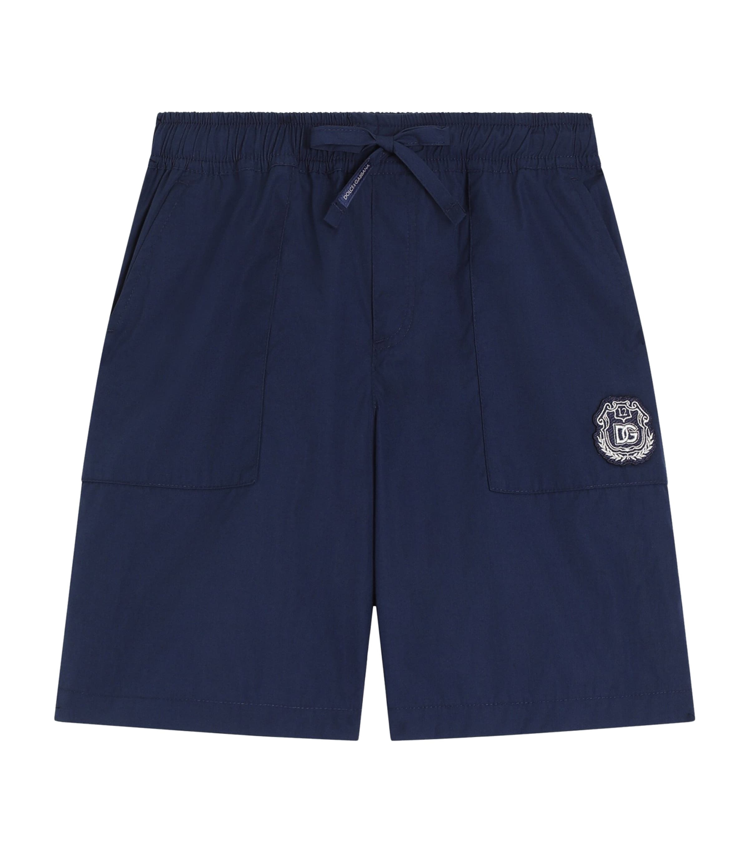 Dolce&Gabbana Kids Drawstring Shorts (8-12+ Years) Misto Nero