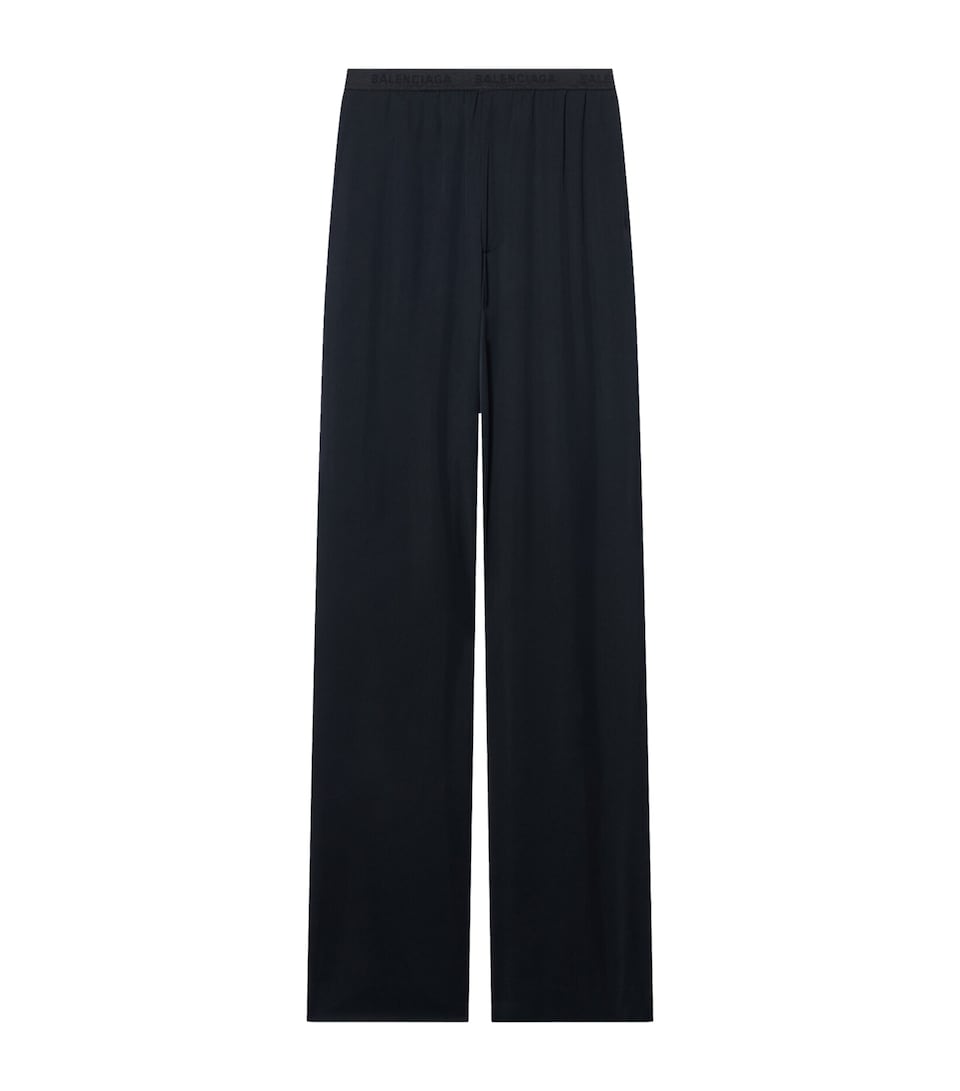 Elasticated-Waist Trousers