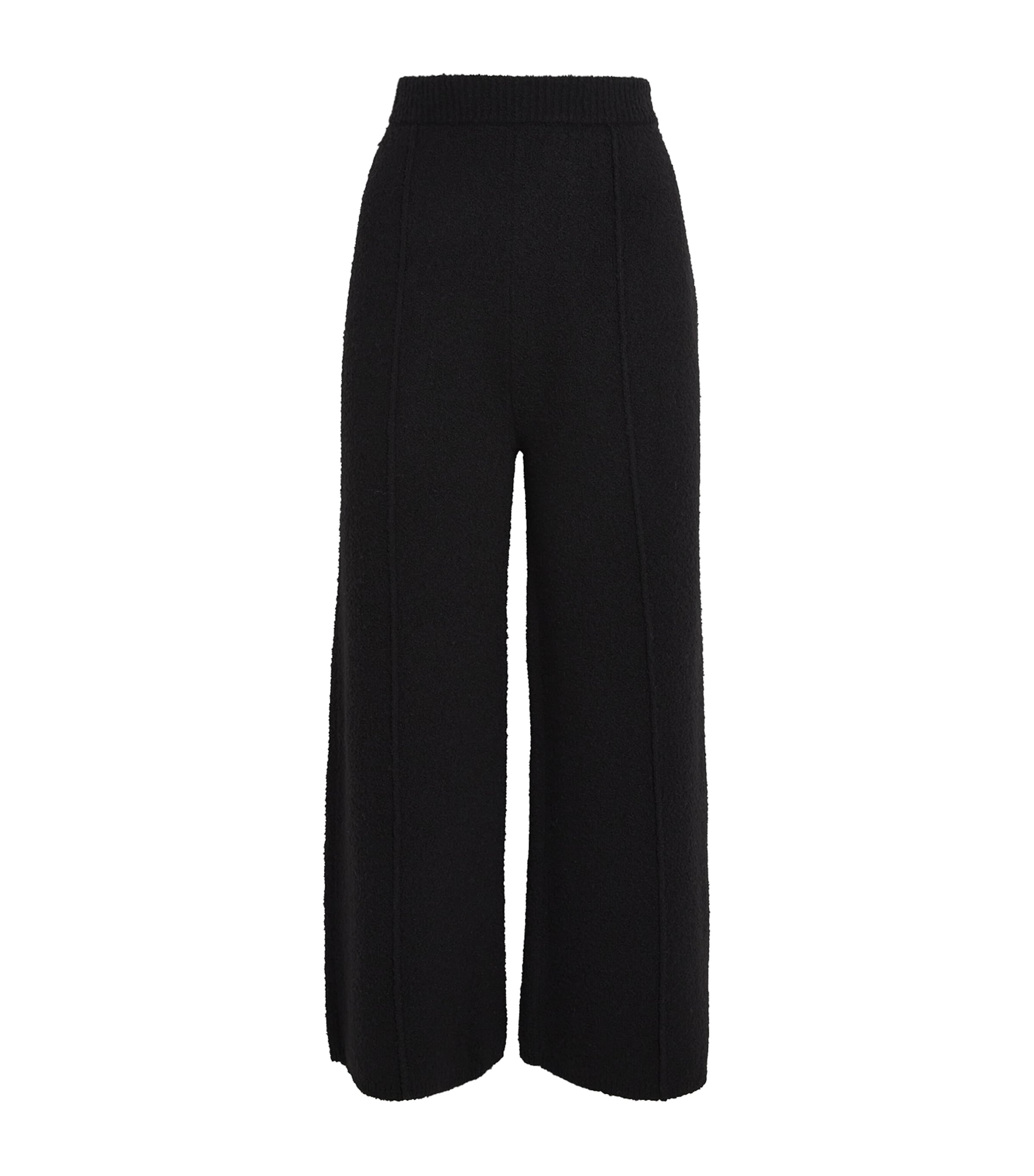 Wool-Blend Wide-Leg Trousers