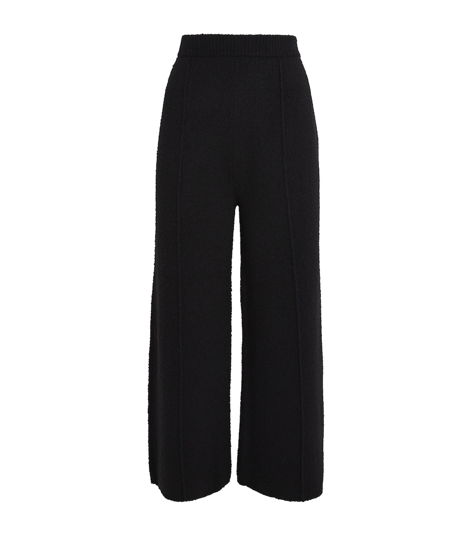 Wool-Blend Wide-Leg Trousers