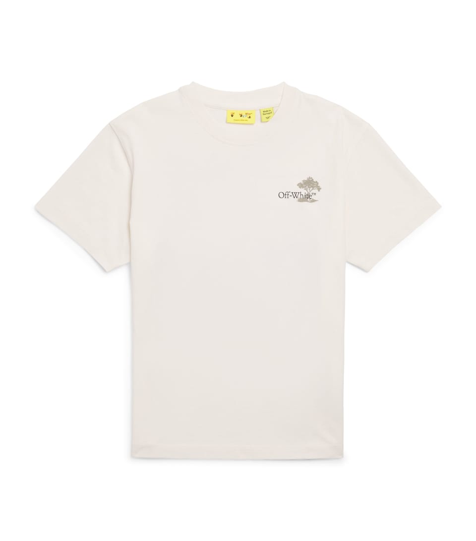 Off-White Kids Cotton Arrow Holidays T-Shirt (4-10 Years) Egret