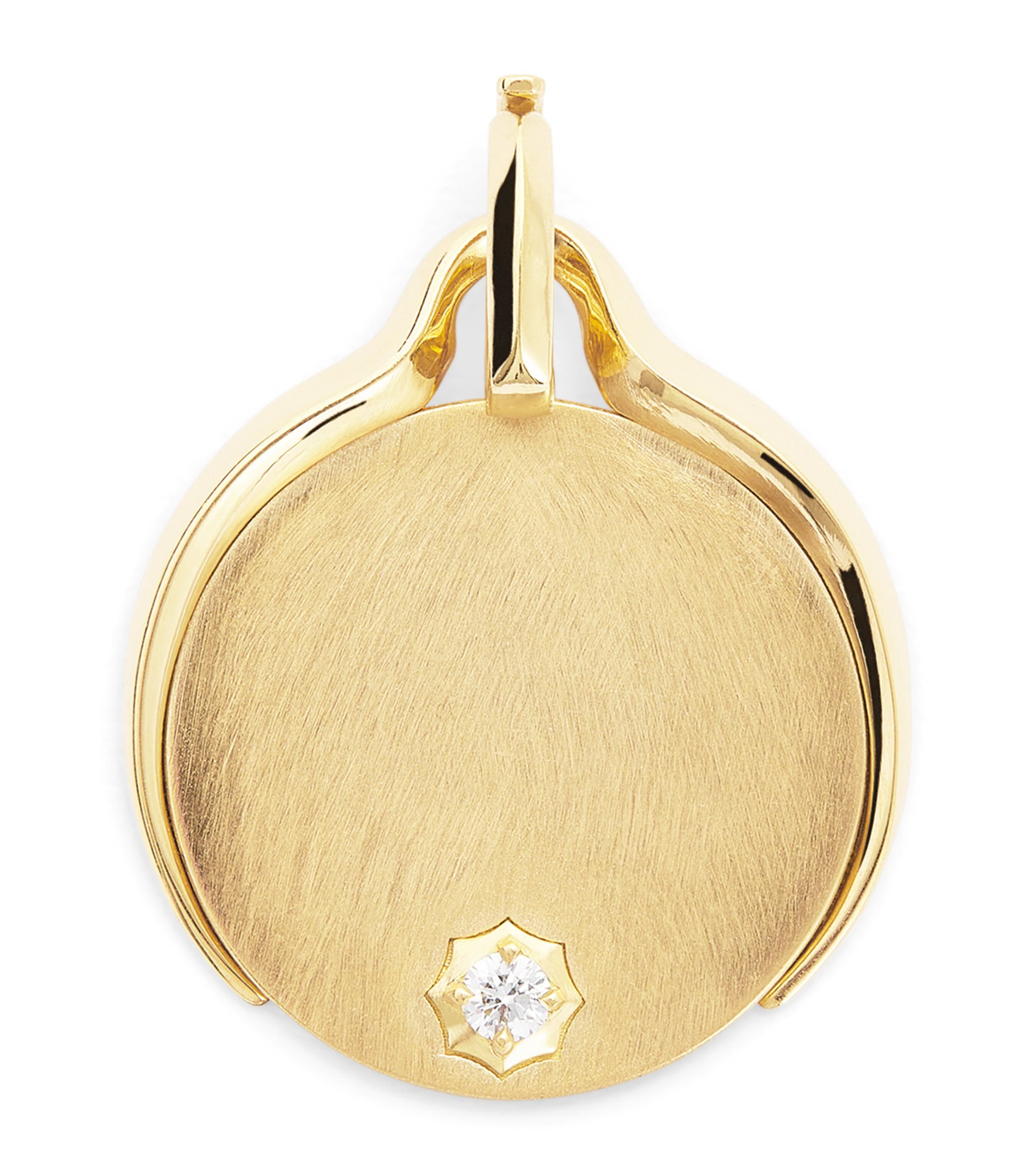 Yellow Gold and Diamond Diana Charm