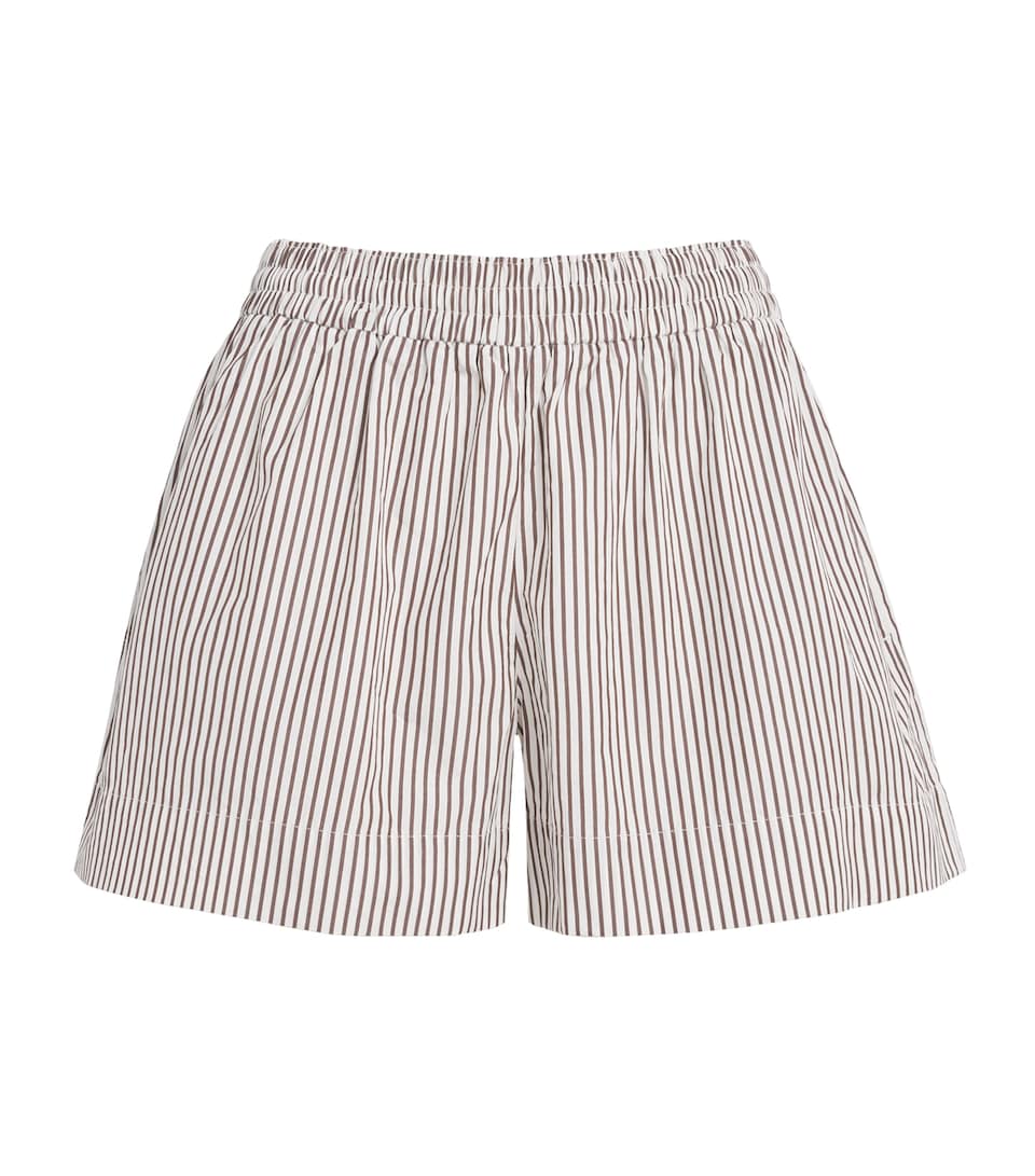Suzie Kondi Womens Cotton Stripe Shkip Shorts Truffle Stripe