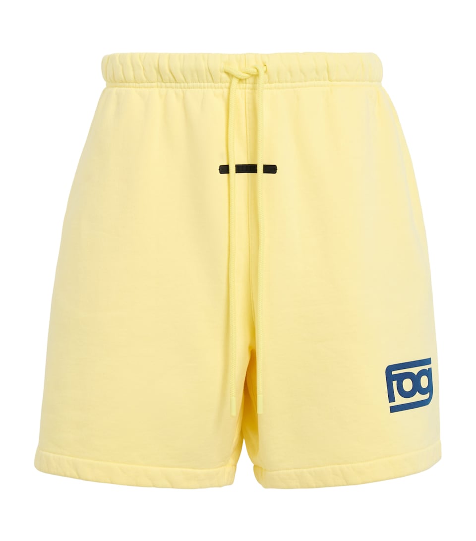 FEAR OF GOD ESSENTIALS Mens Printed Classic Sweatshorts Washed