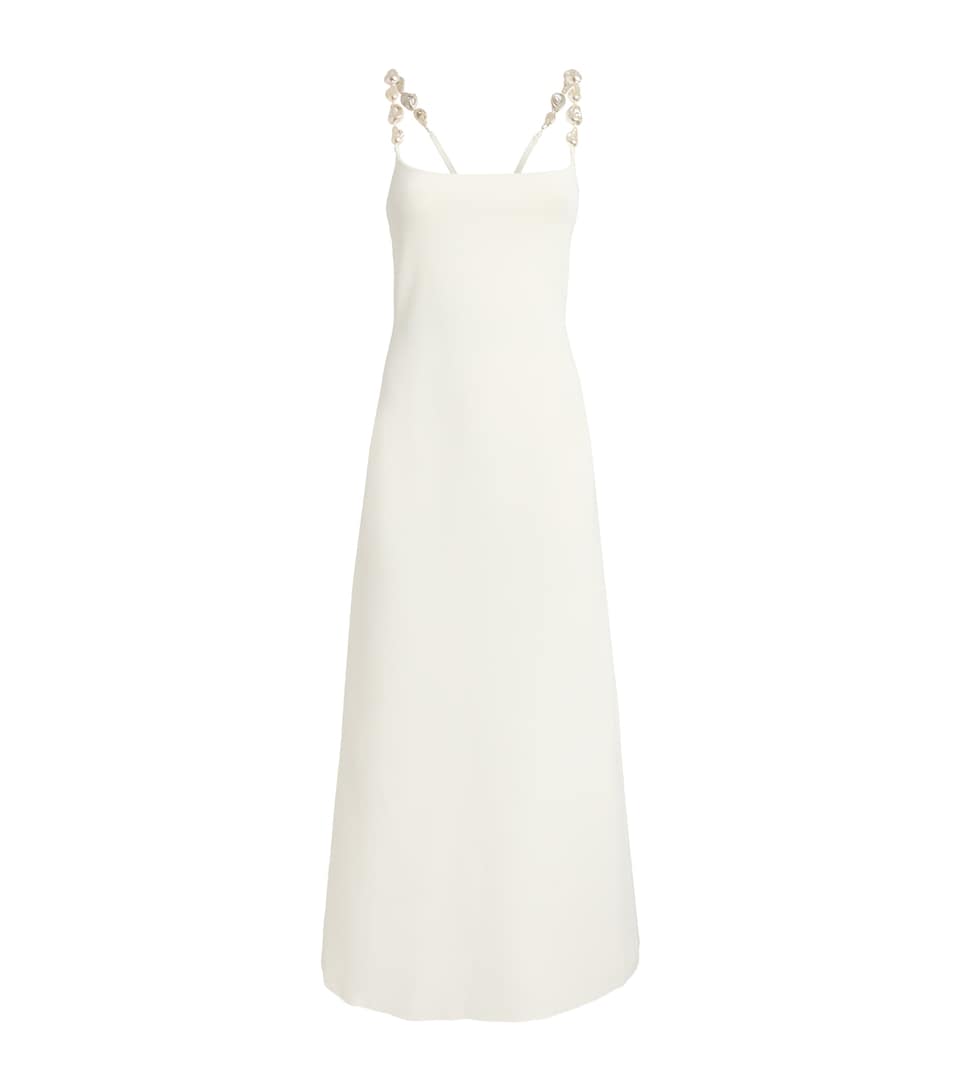 Cult Gaia Womens Knitted Finley Maxi Dress Off White