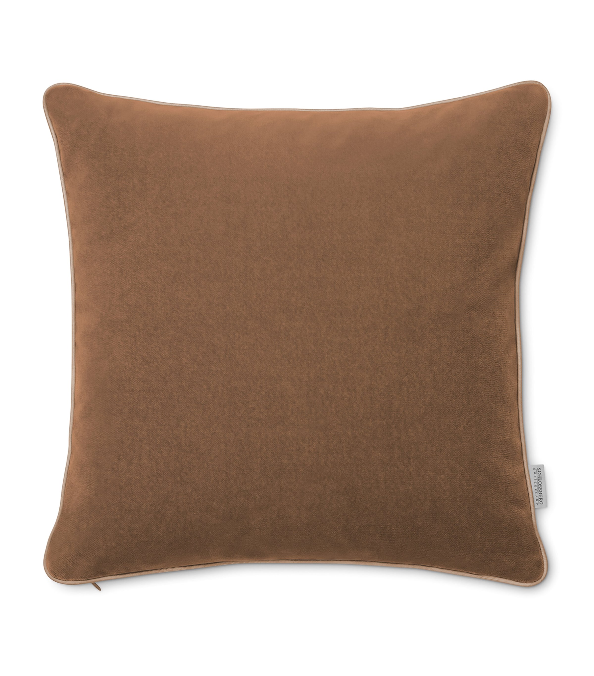 Schlossberg Velvet Elodie Cushion (40cm x 40cm) Honey